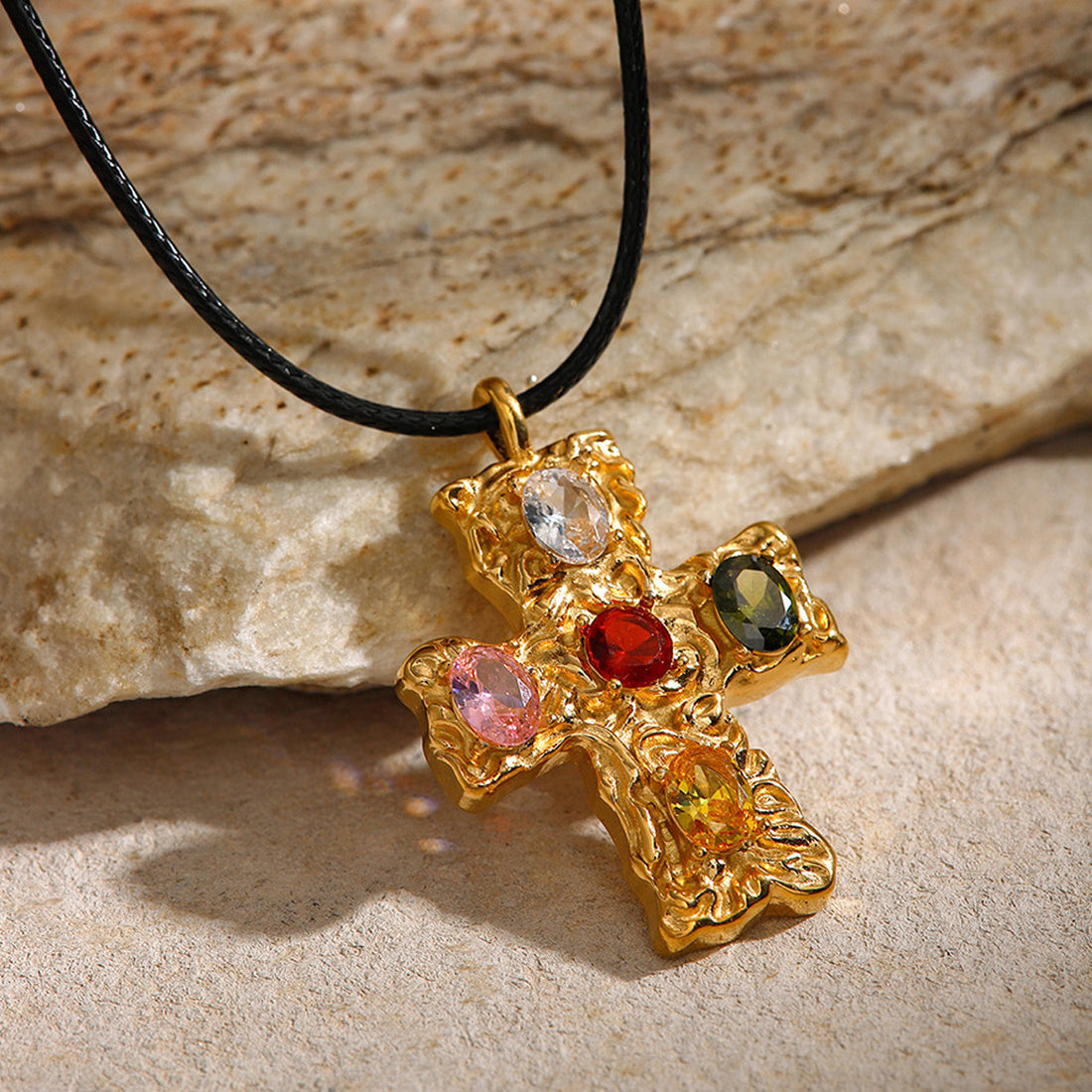 Colorful Cross Necklace