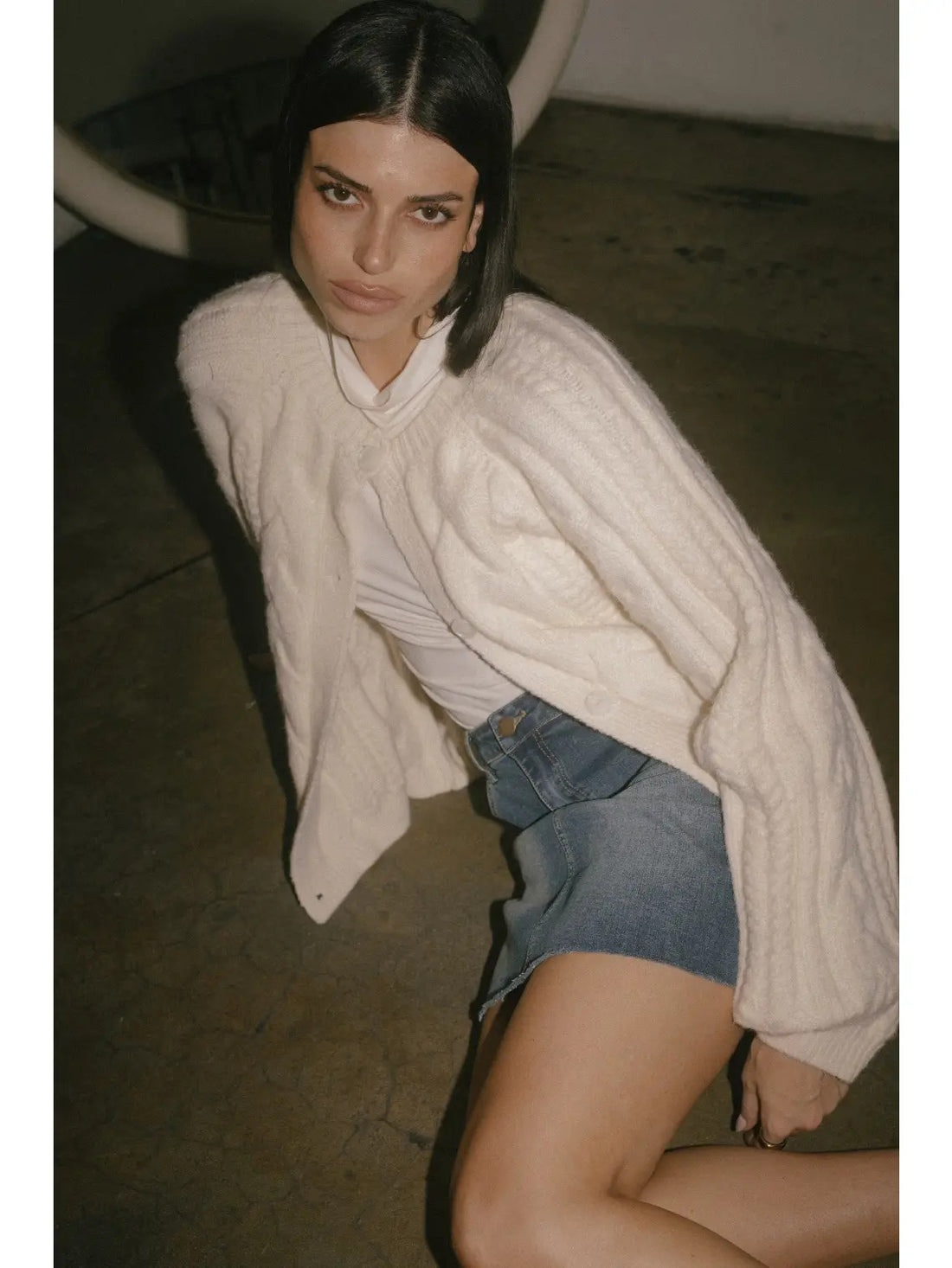 Grace Cable Knit Cardigan