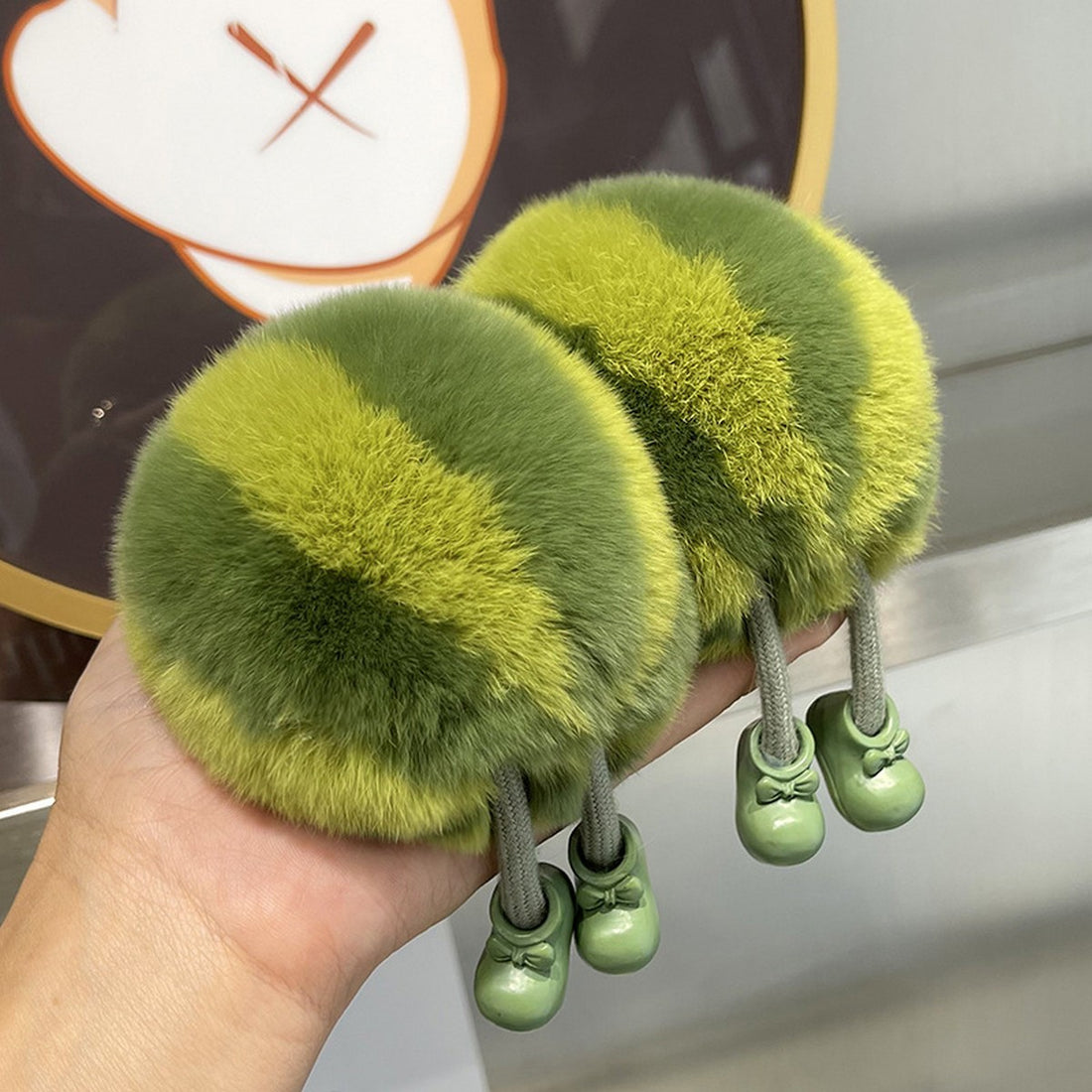 Plush Watermelon Keychain