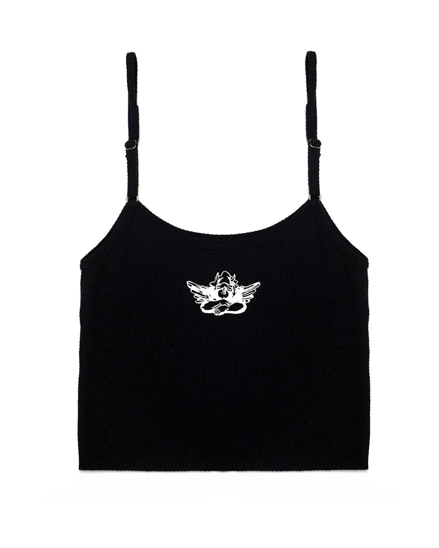 Fare Enough Thermal Tank with Rhinestones