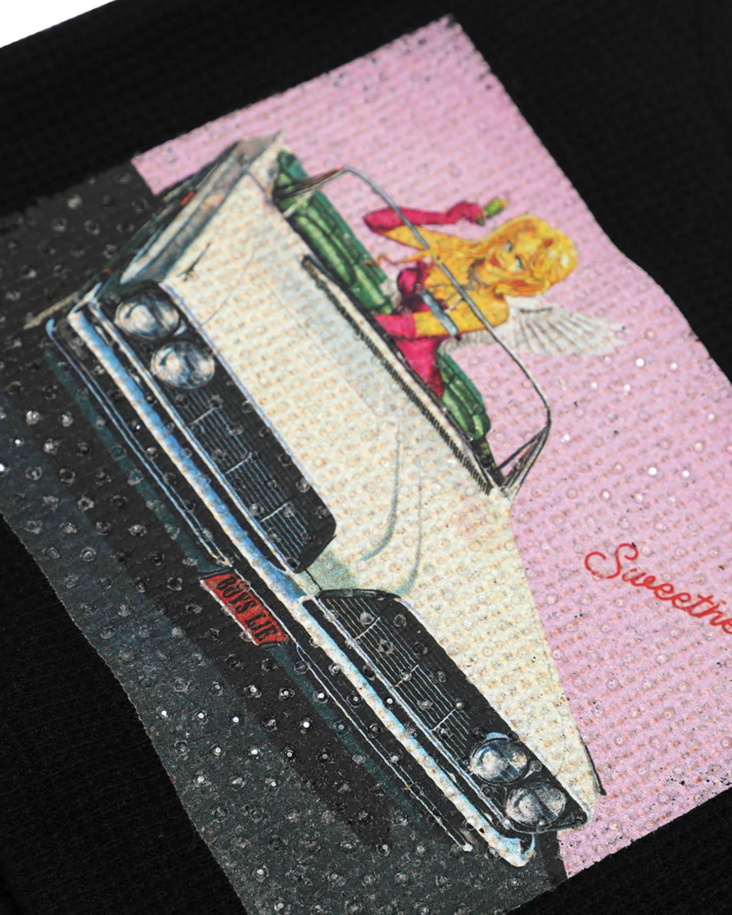 Fare Enough Thermal Tank with Rhinestones