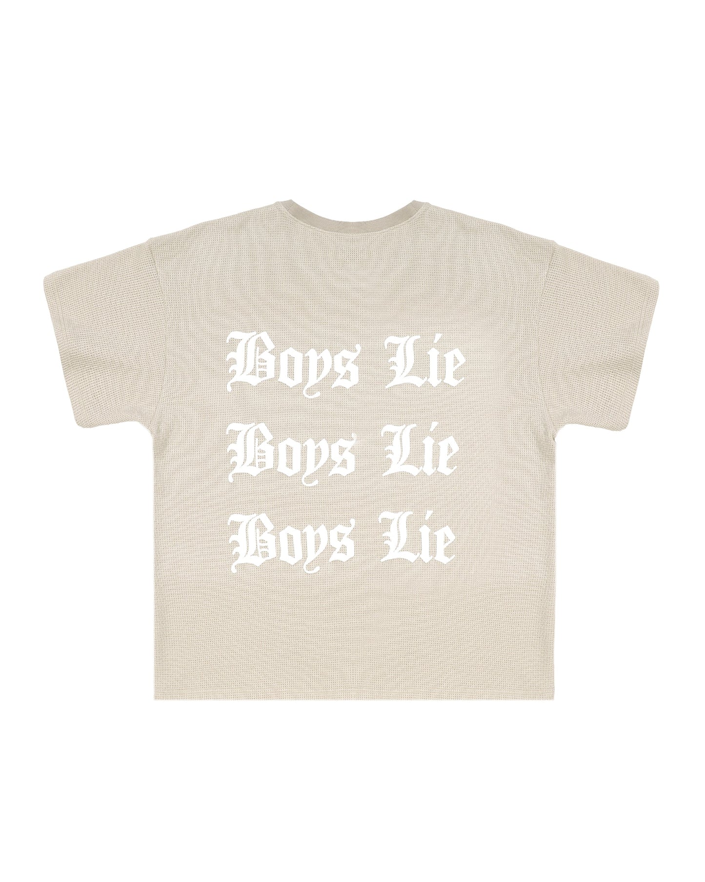 Tan Straight Flush Boyfriend Tee