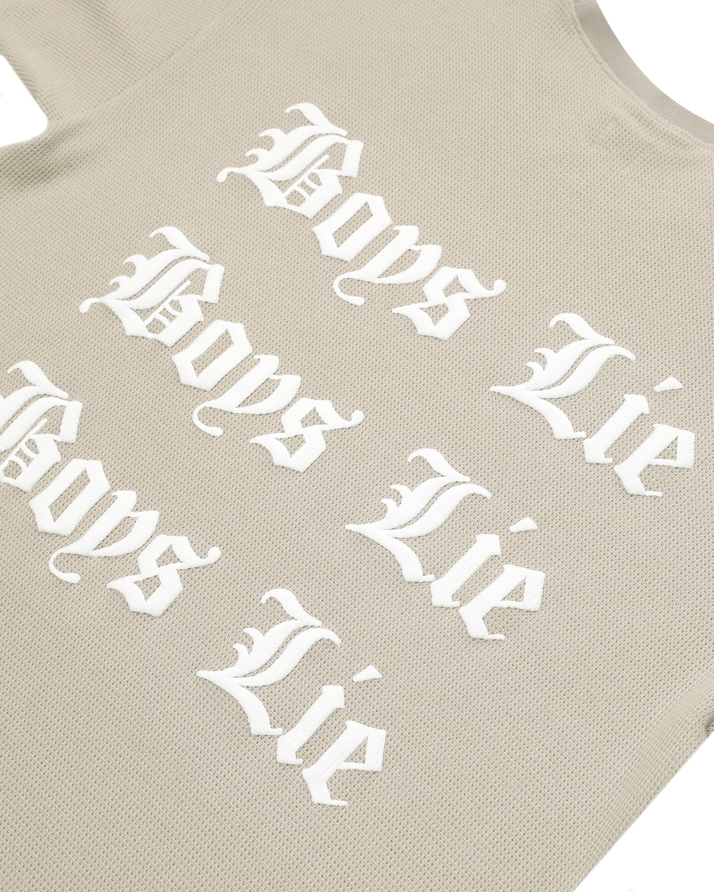 Tan Straight Flush Boyfriend Tee