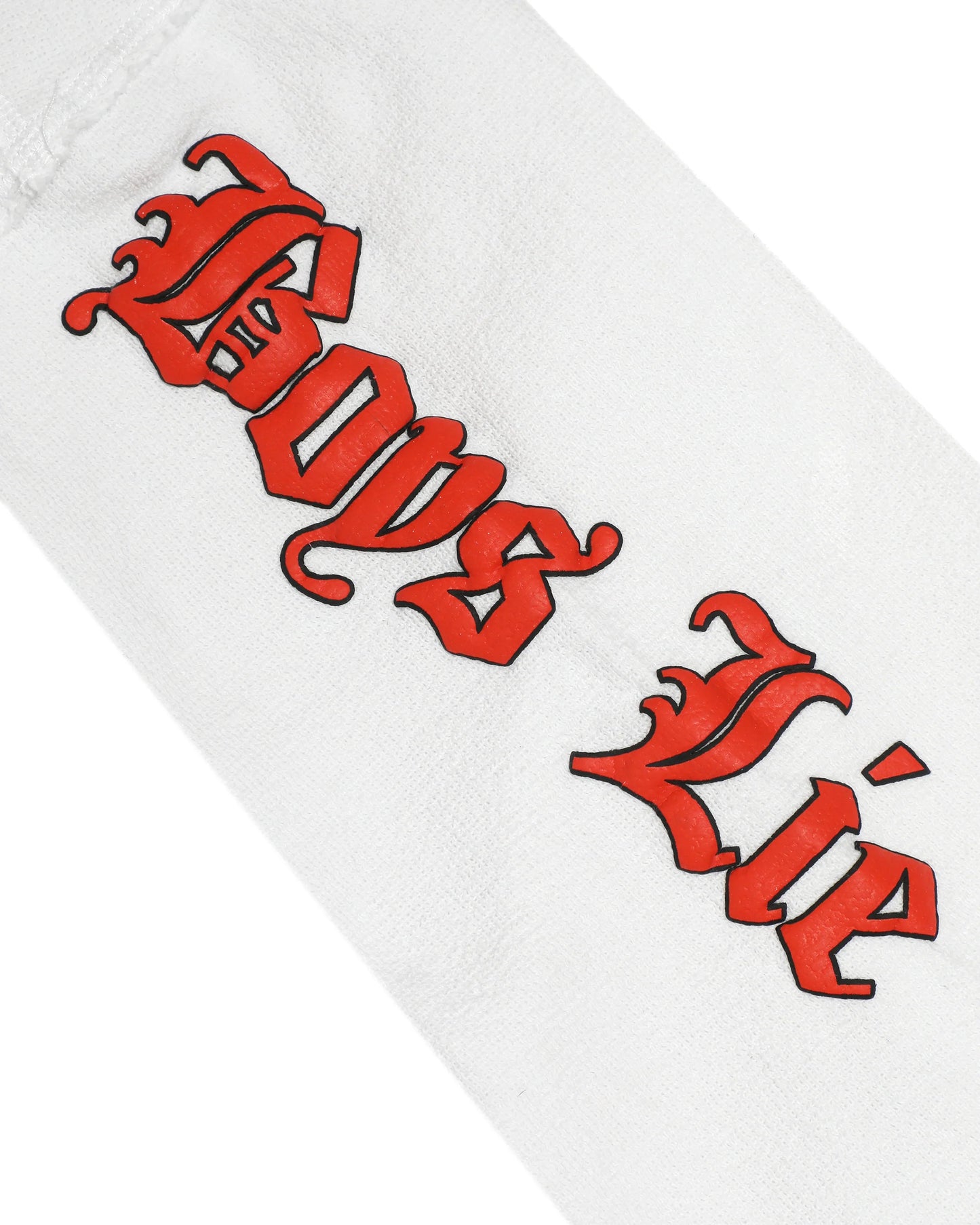 White Straight Flush Hoodie