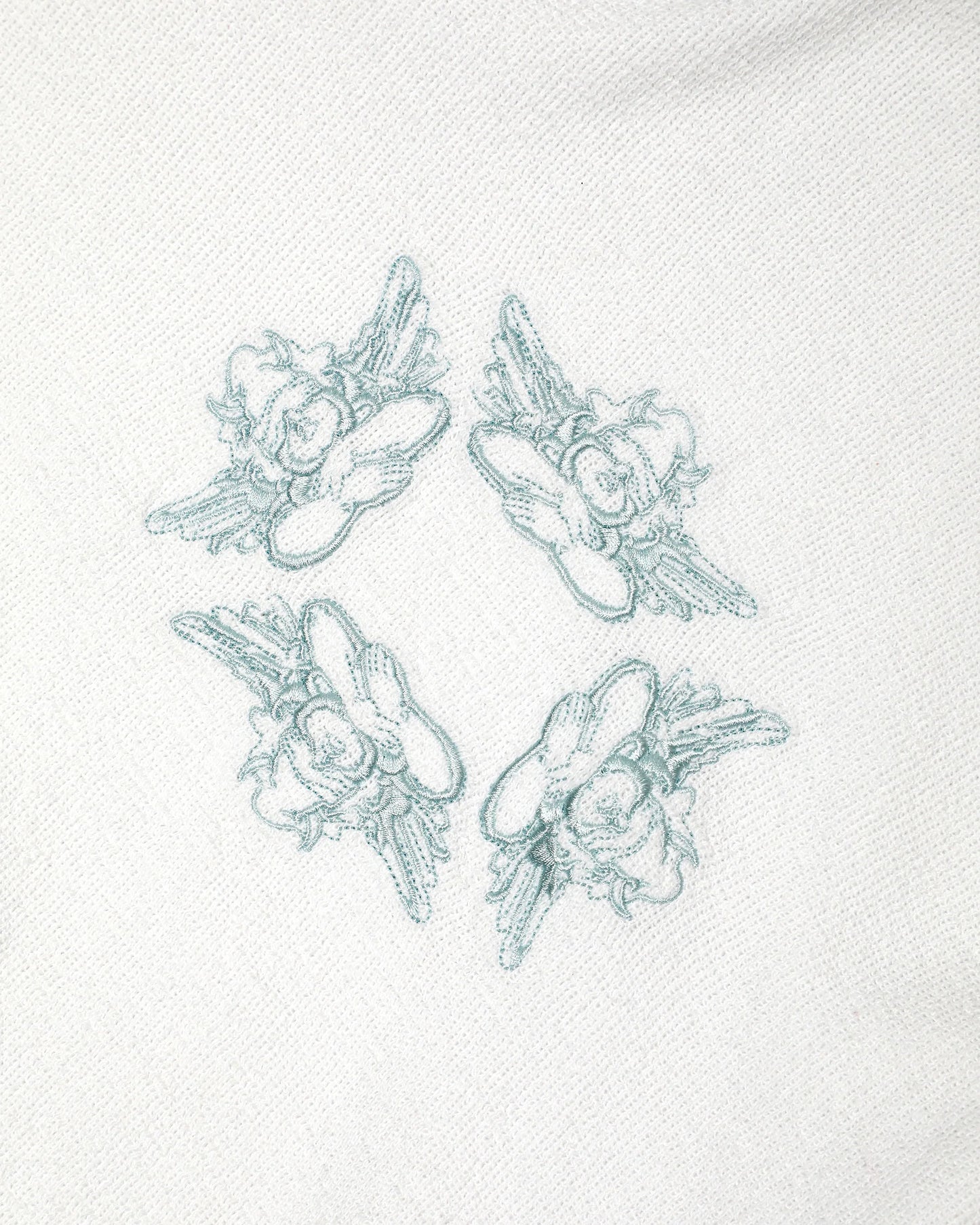 White Straight Flush Hoodie
