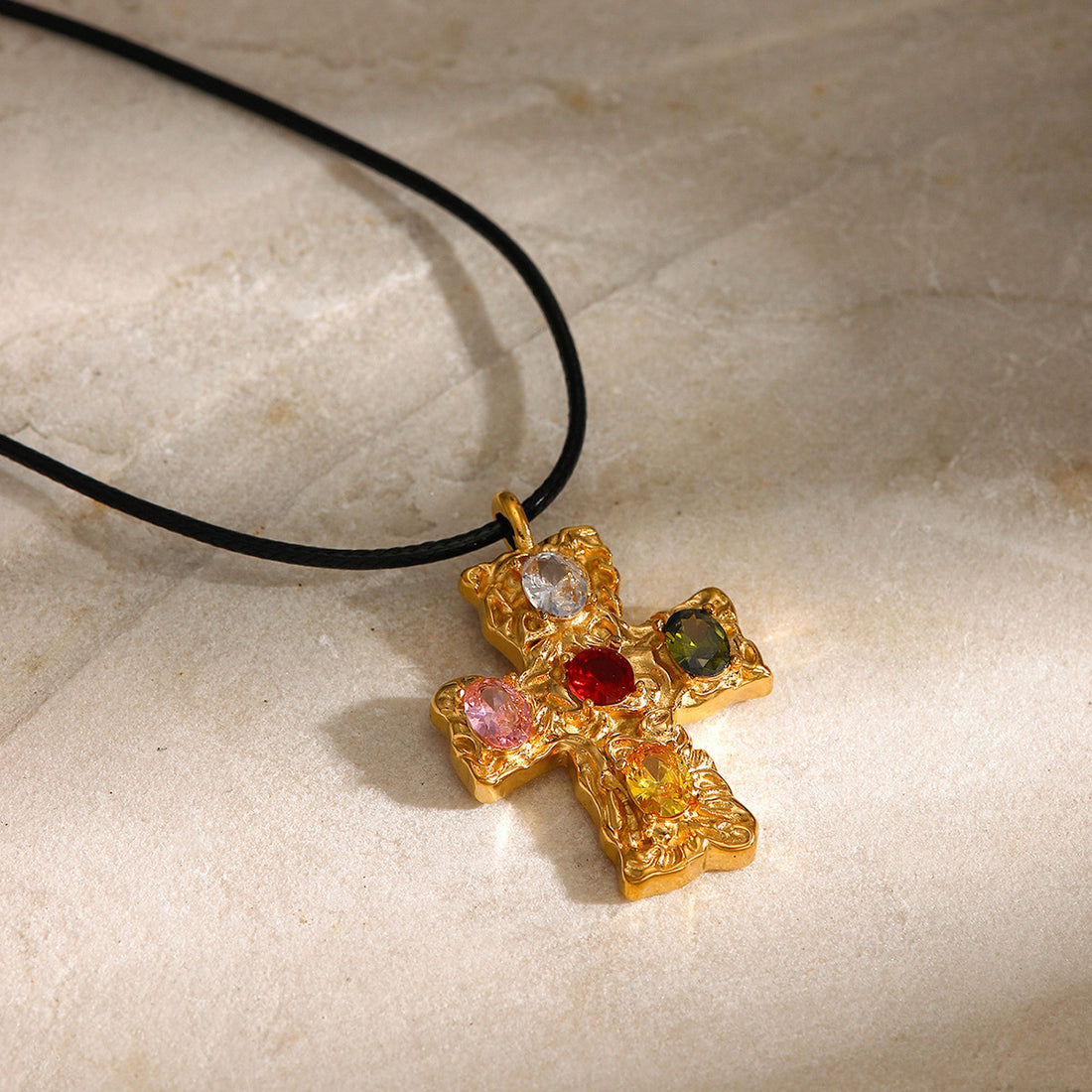 Colorful Cross Necklace