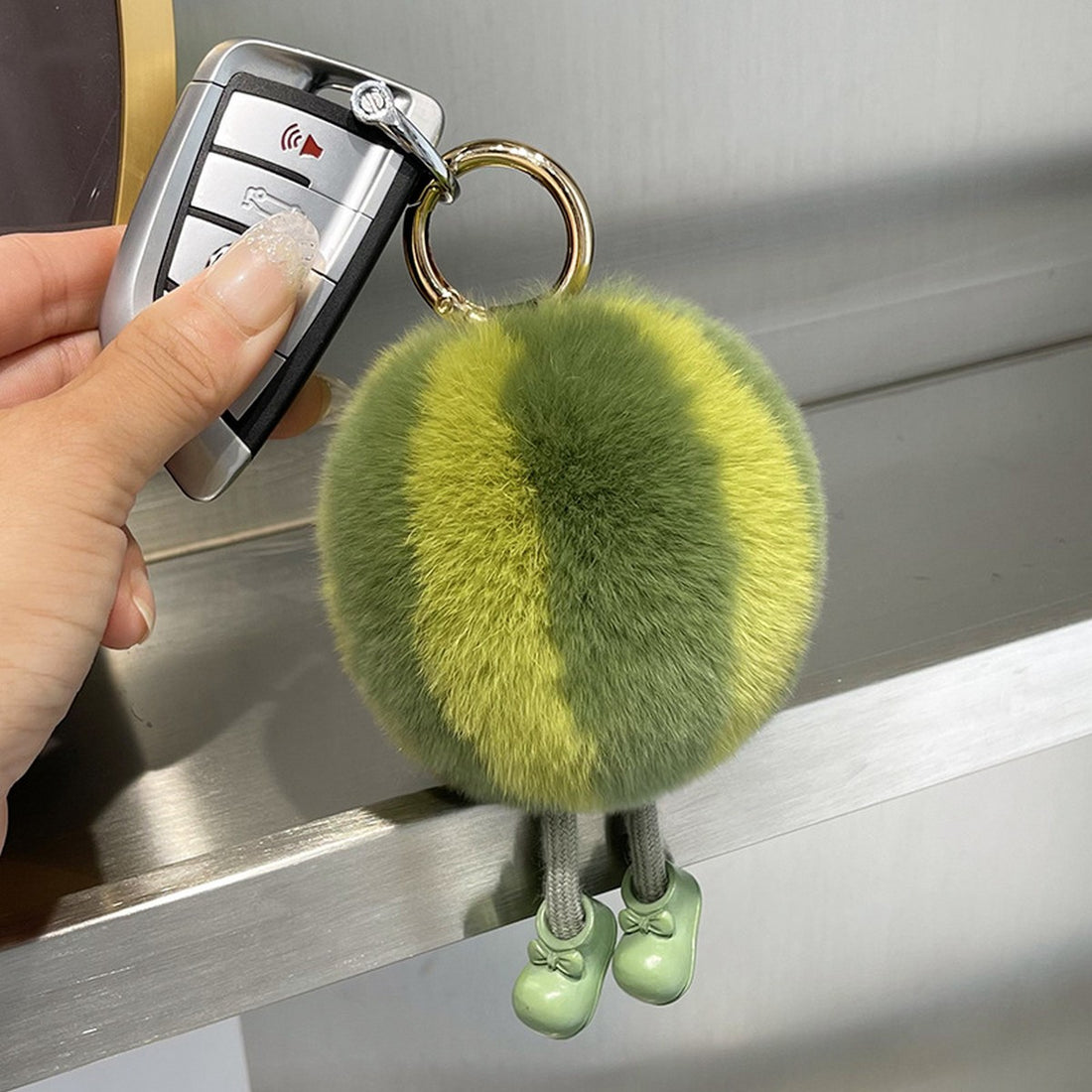 Plush Watermelon Keychain