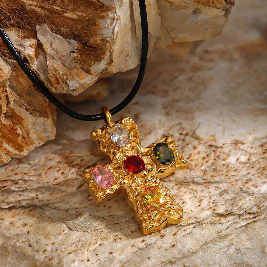 Colorful Cross Necklace