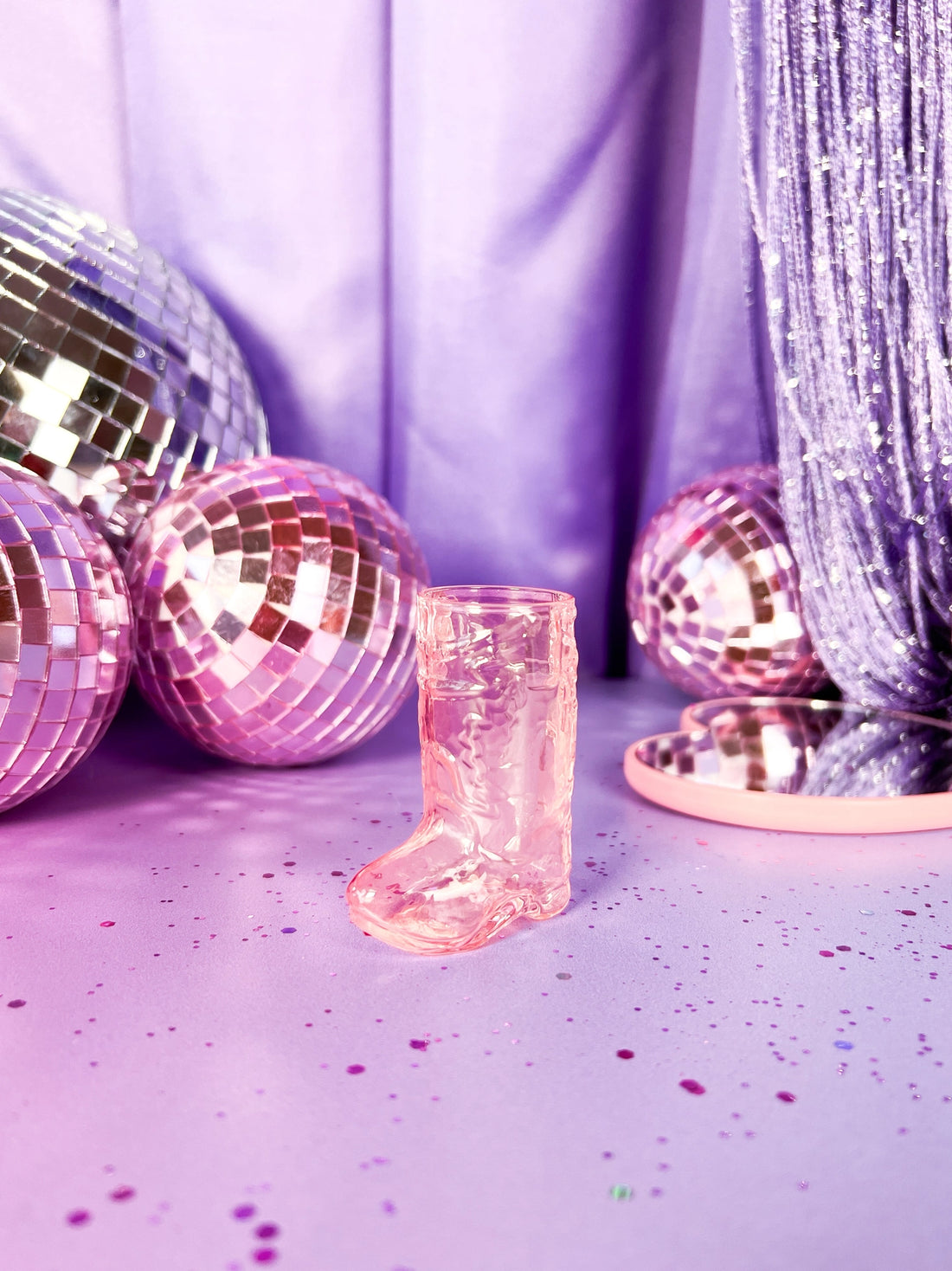 Cowboy Boot Shot Glass- Pink
