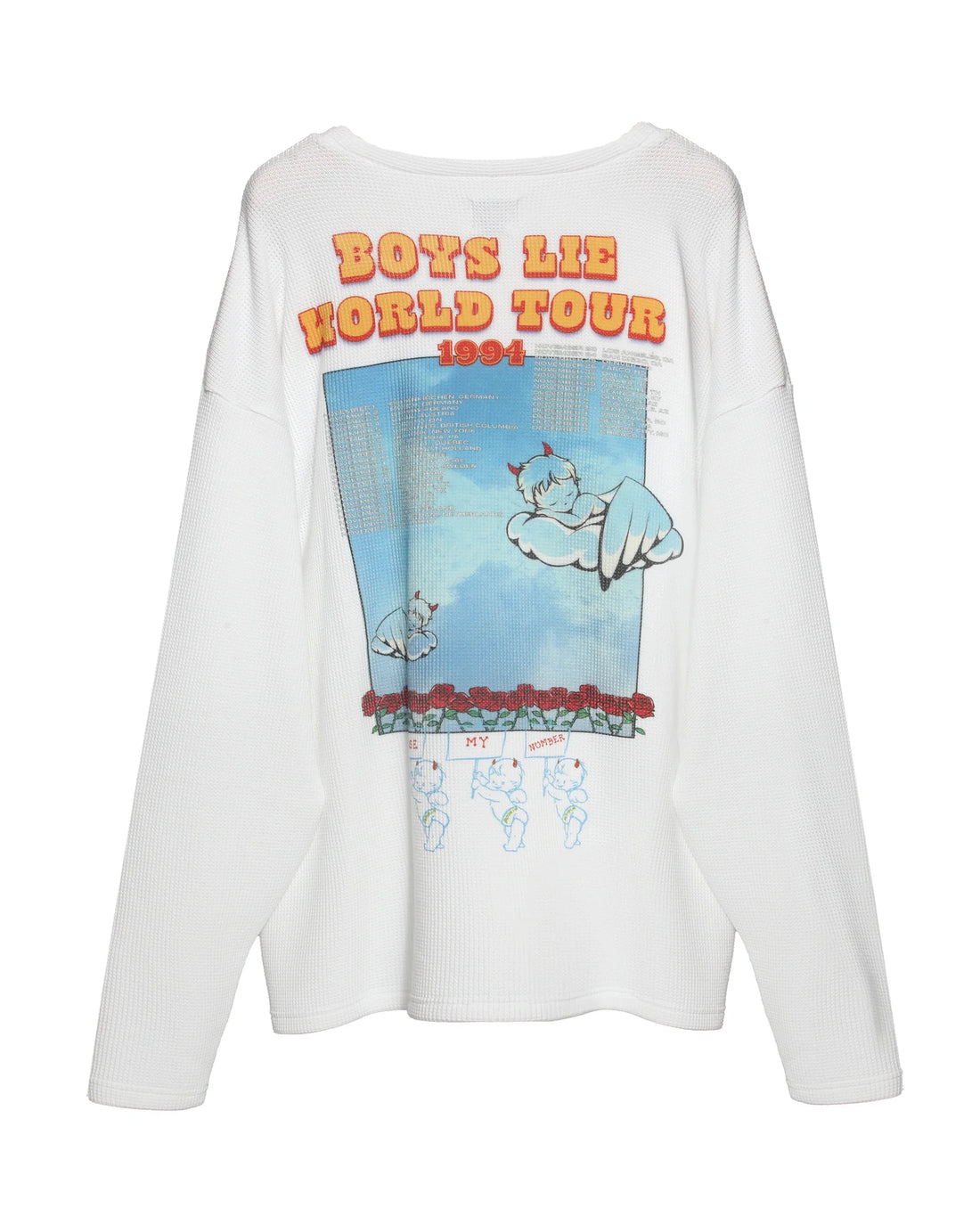 White Boys Lie World Tour Round 2 Thermal Long Sleeve