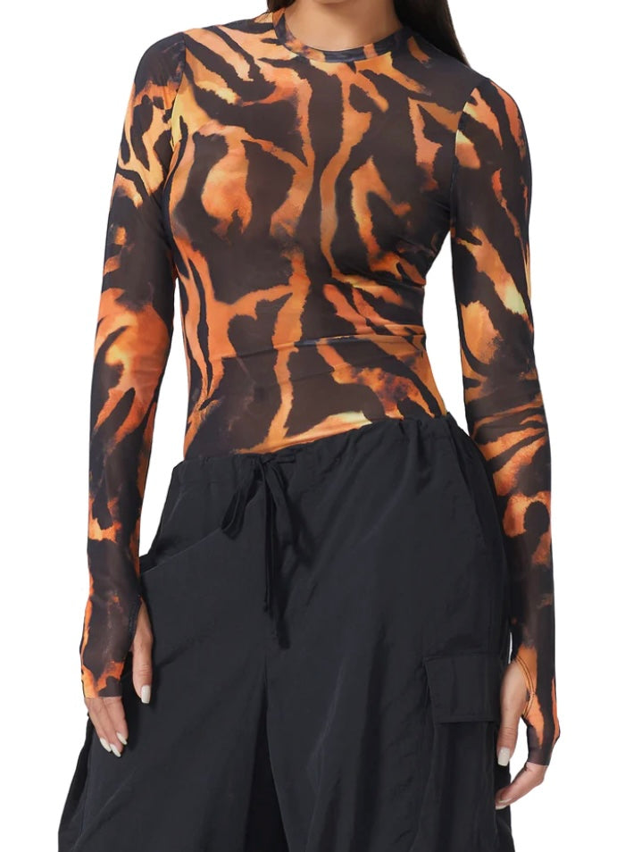 Kaylee Top- Caramel Zebra