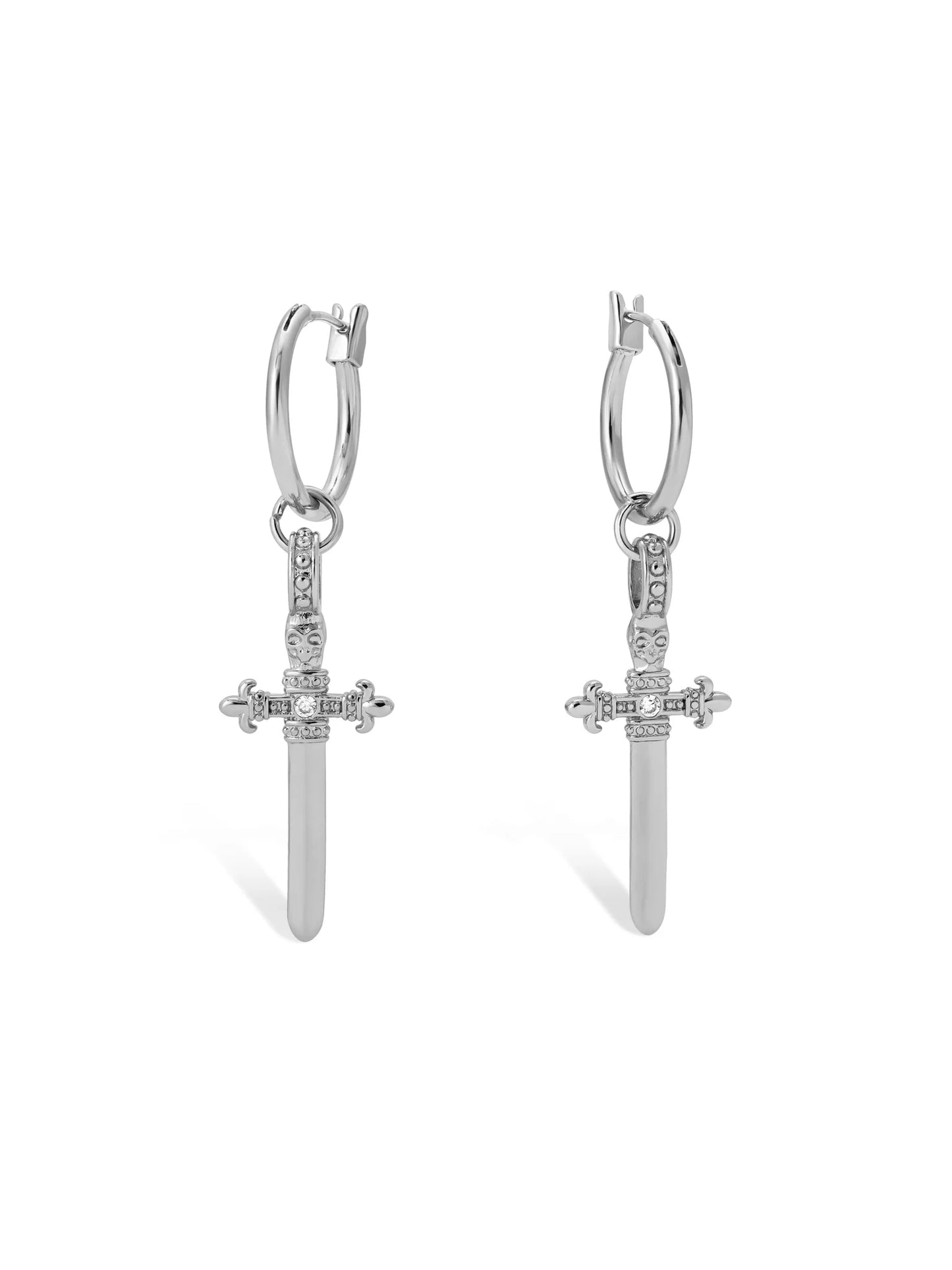 Alexandra Hoop Earrings- Silver