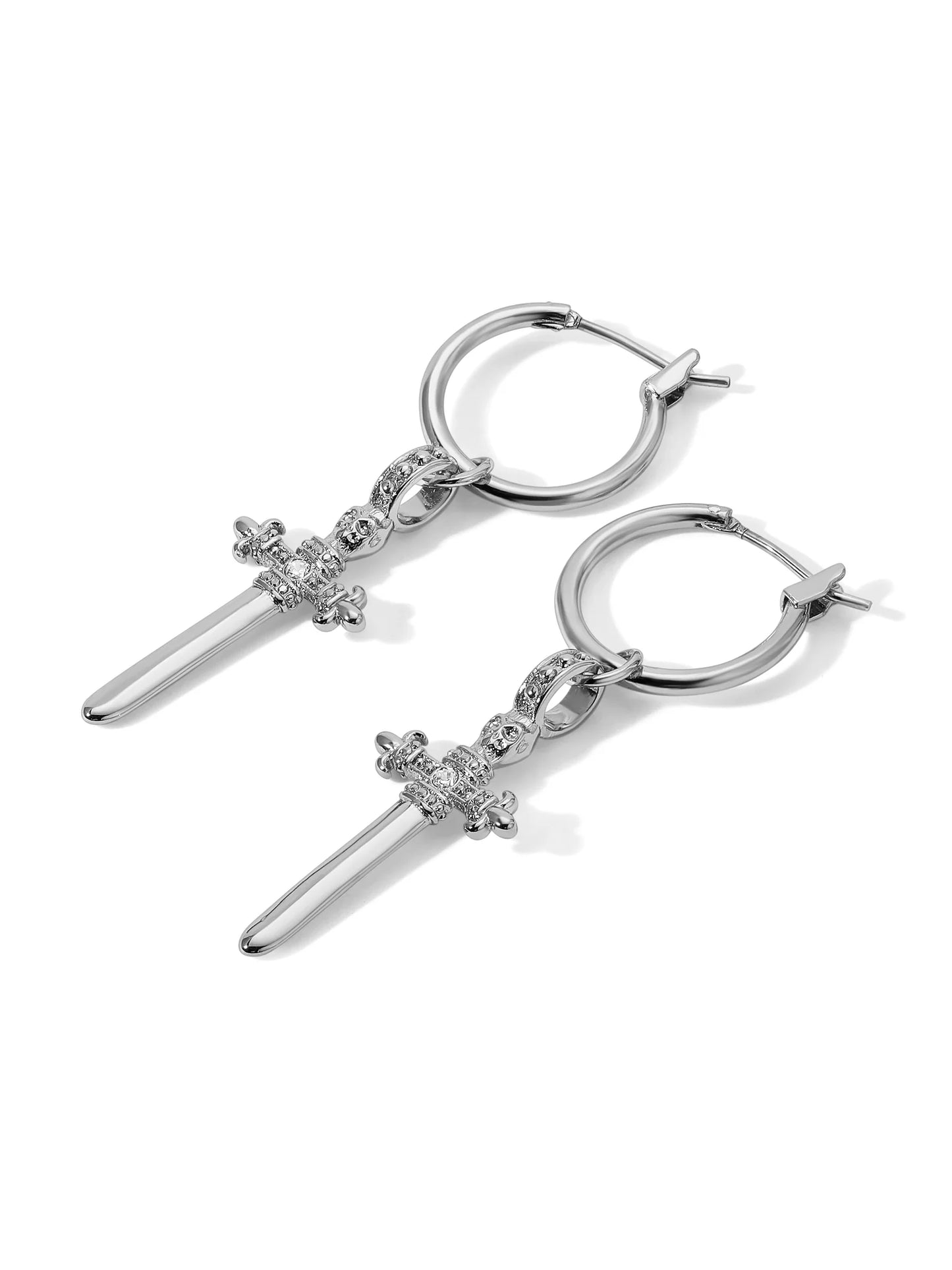 Alexandra Hoop Earrings- Silver
