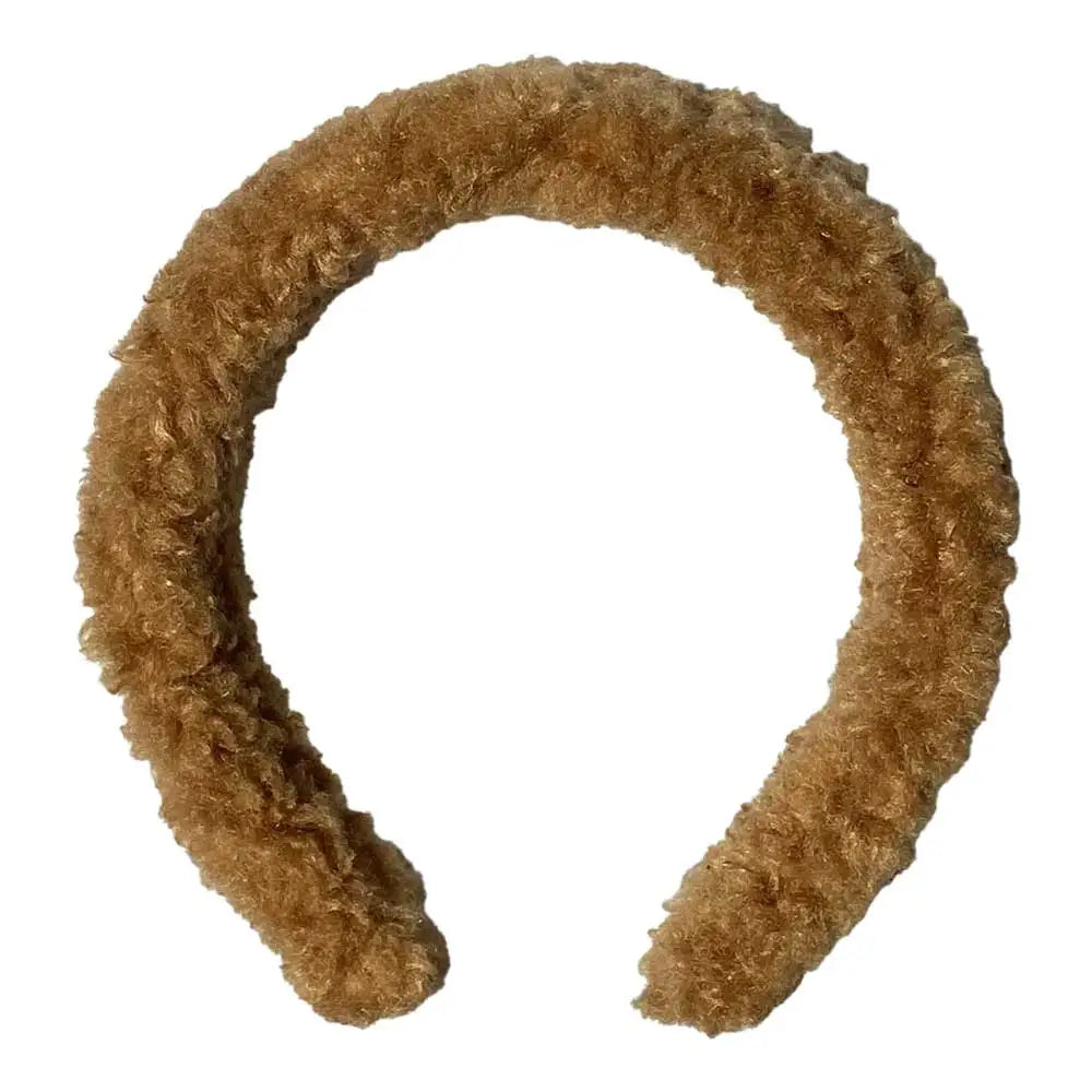 Isla Teddy Headband- Brown Teddy