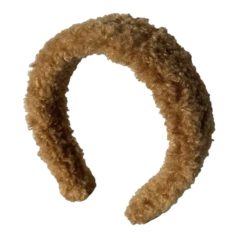 Isla Teddy Headband- Brown Teddy