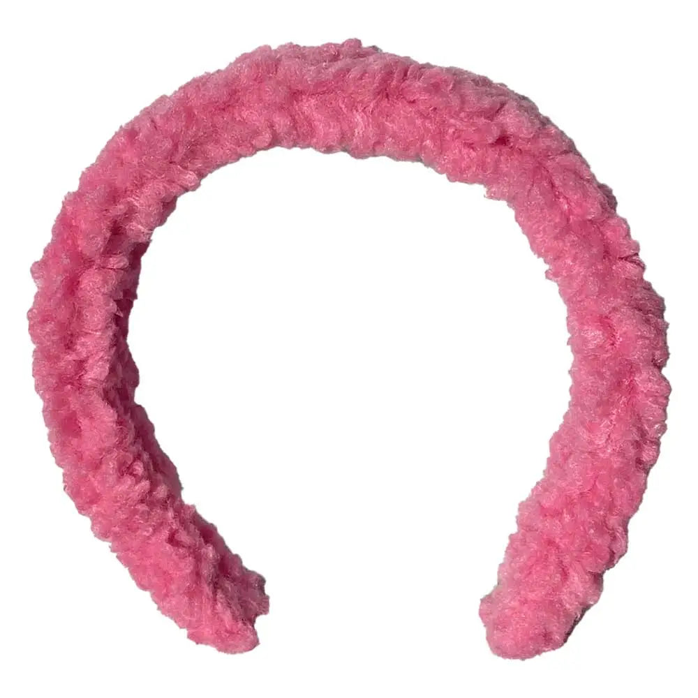 Isla Teddy Headband- Pink Teddy
