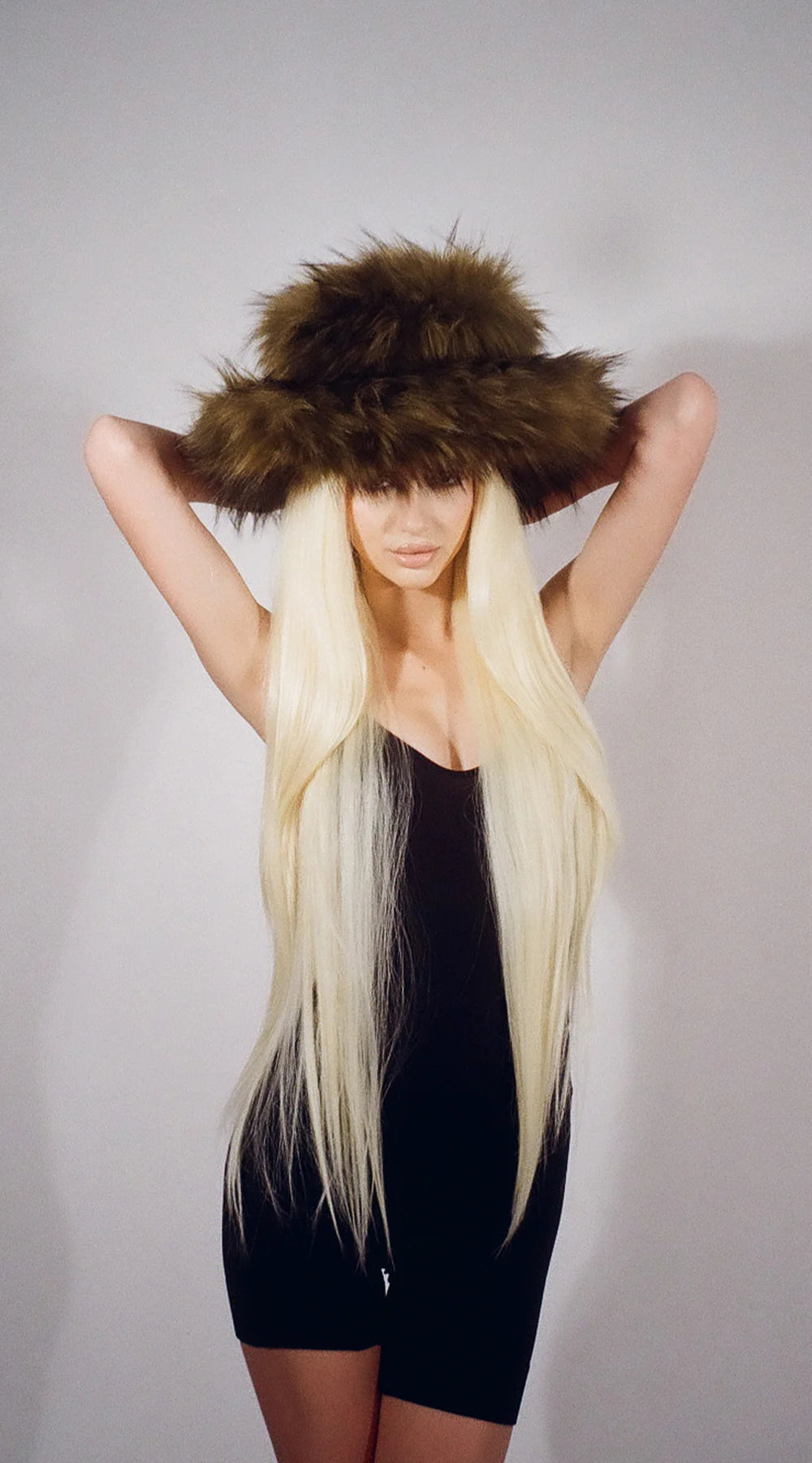 Furry Bucket Hat- Green