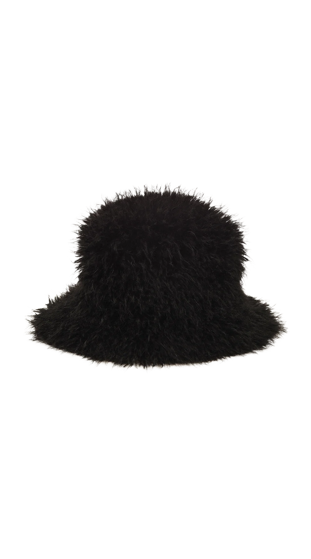 Shaggy Bucket Hat- Black