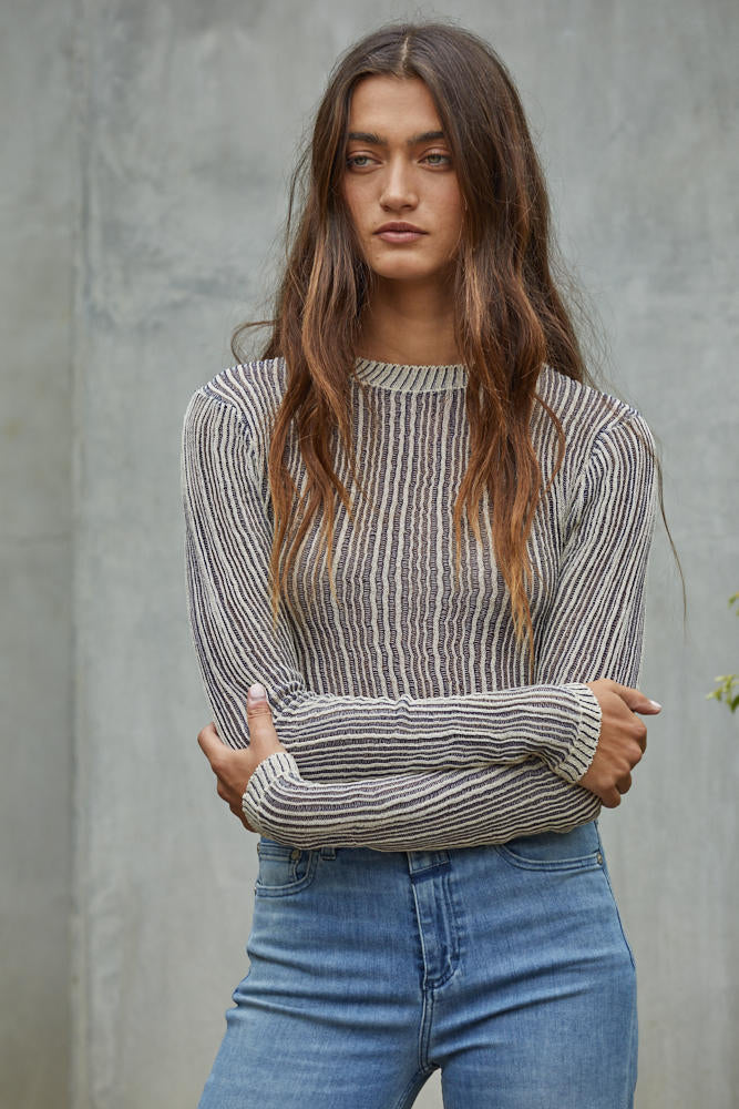 Deja Vu Top Sweater