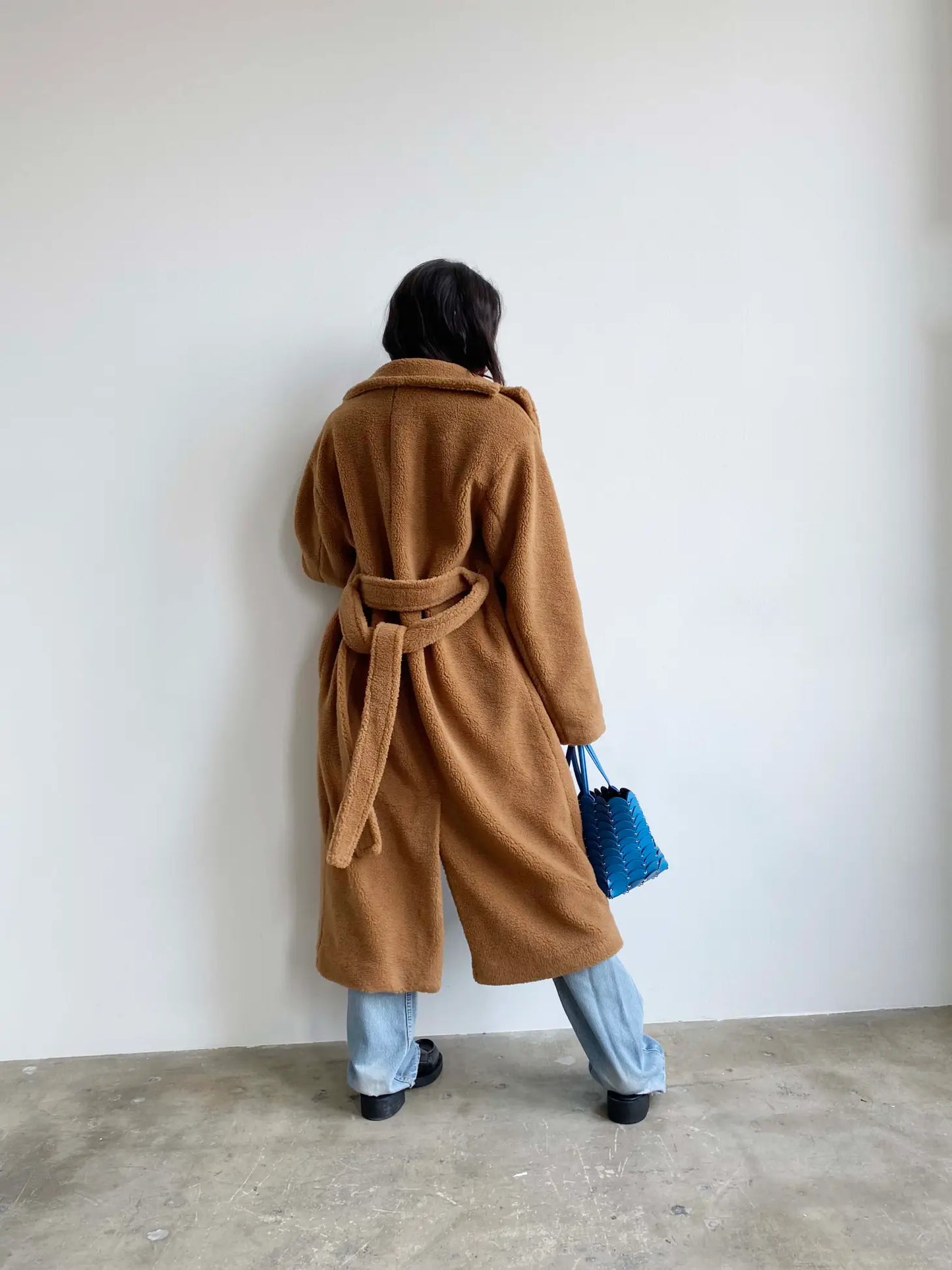 Long Teddy Camel Coat