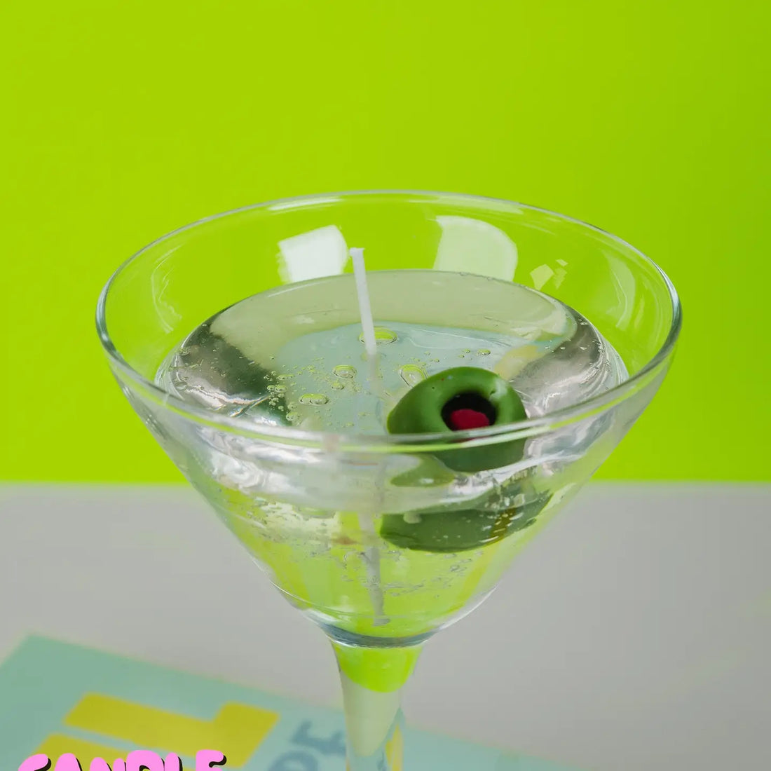 Gel Wax Martini Candle
