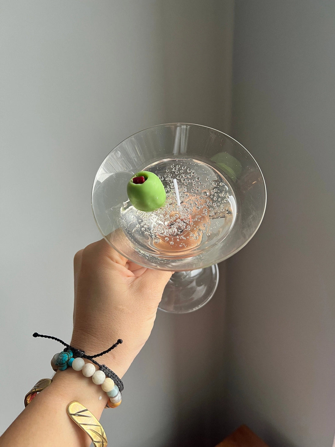 Gel Wax Martini Candle
