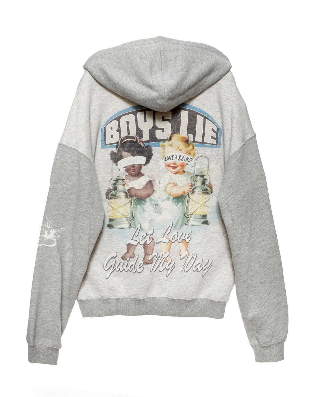 Let Love Guide My Way Terry Natural Racer Hoodie