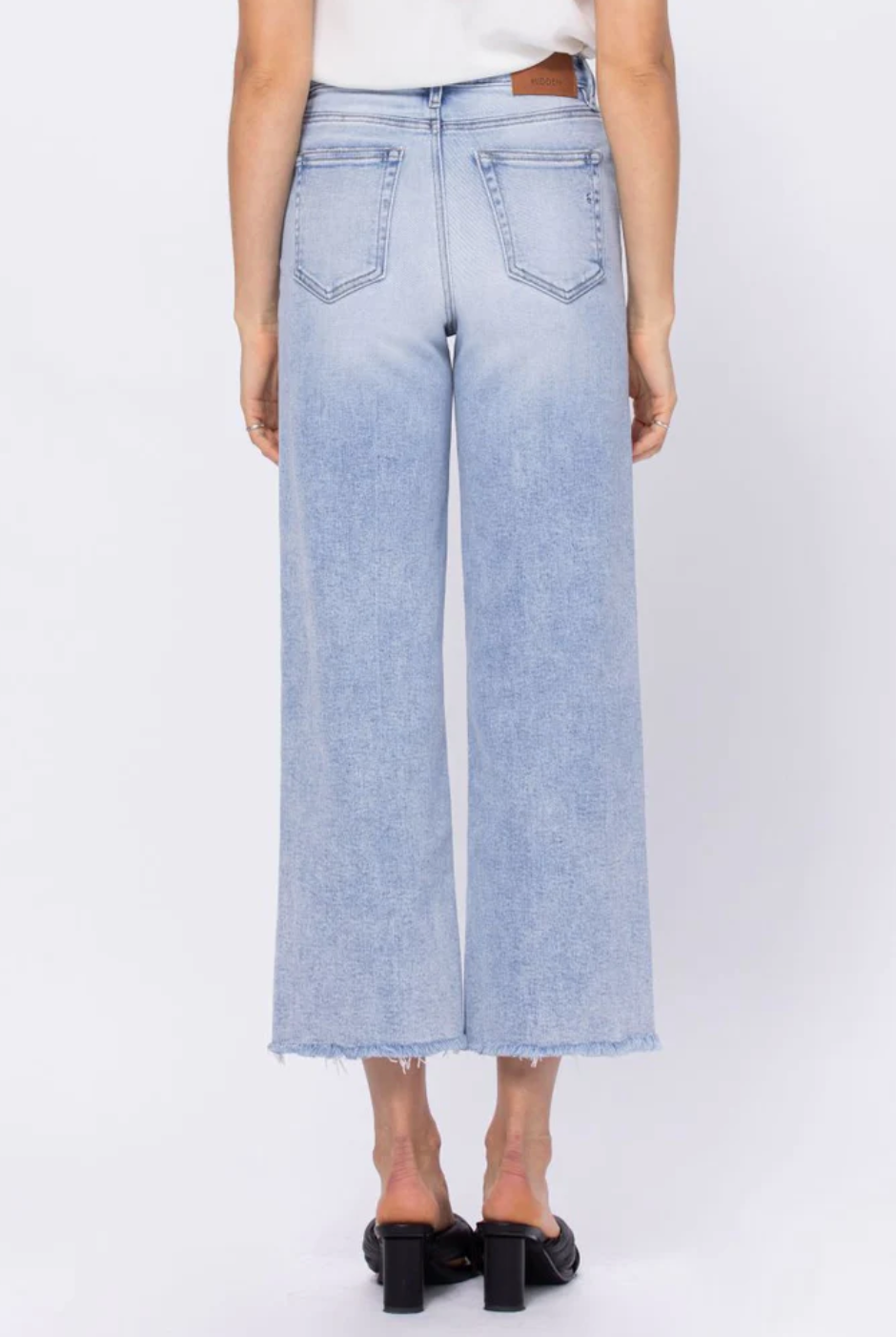 Nori High Waist Cropped Wide Pants