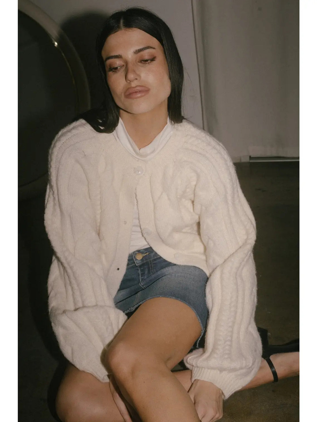 Grace Cable Knit Cardigan