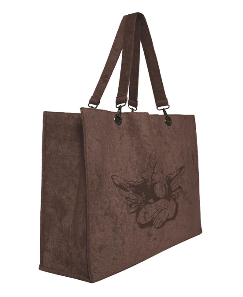 Chocolate Terry Cloth Tote
