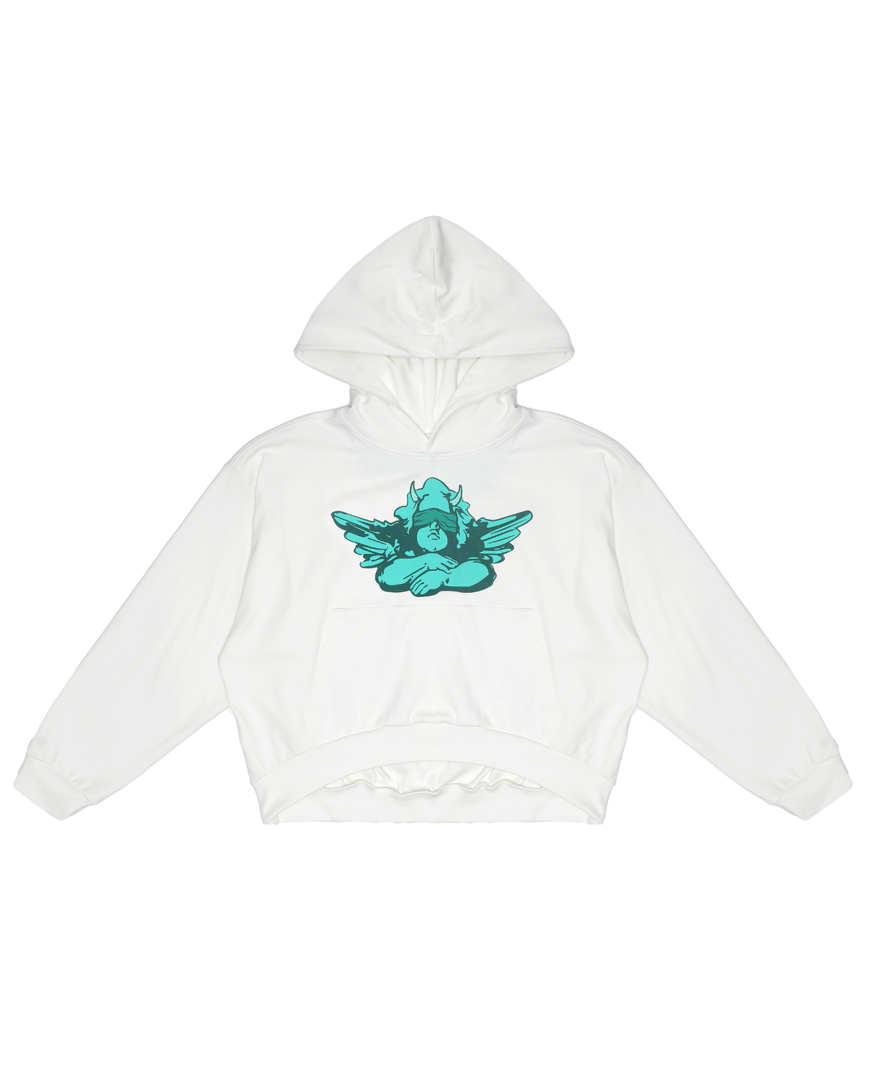 Sorry Siren Cream Hoodie- Ribbed Cotton