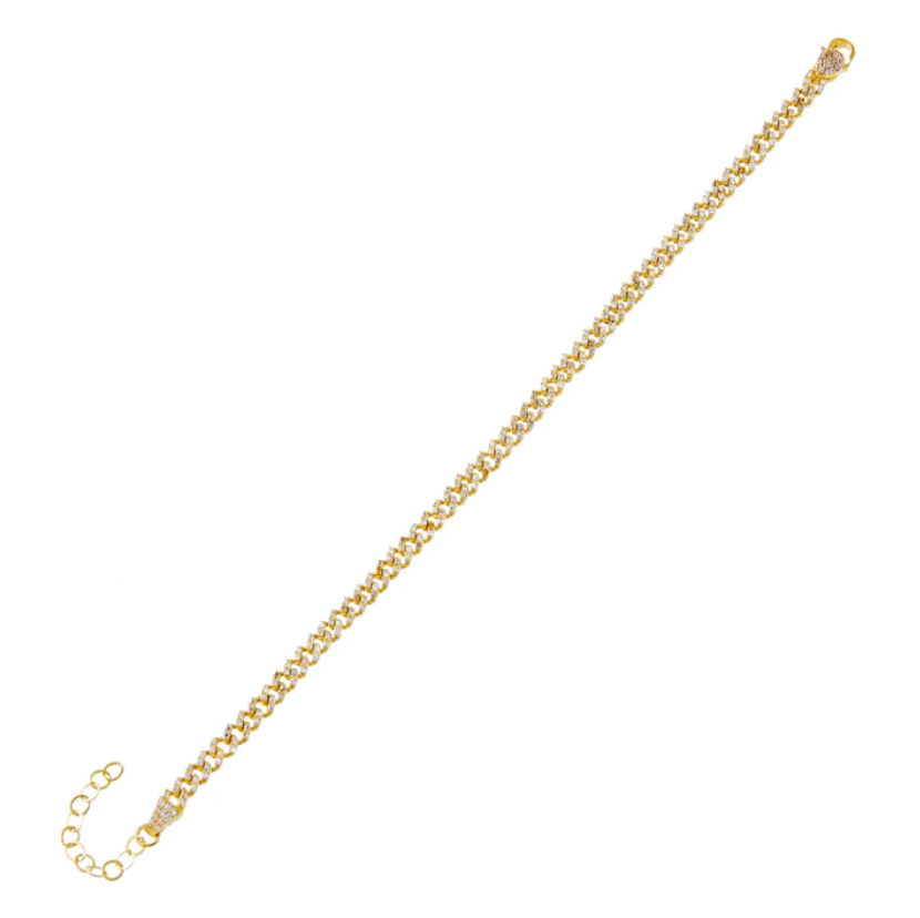 Baby Pavé Cuban Link Bracelet