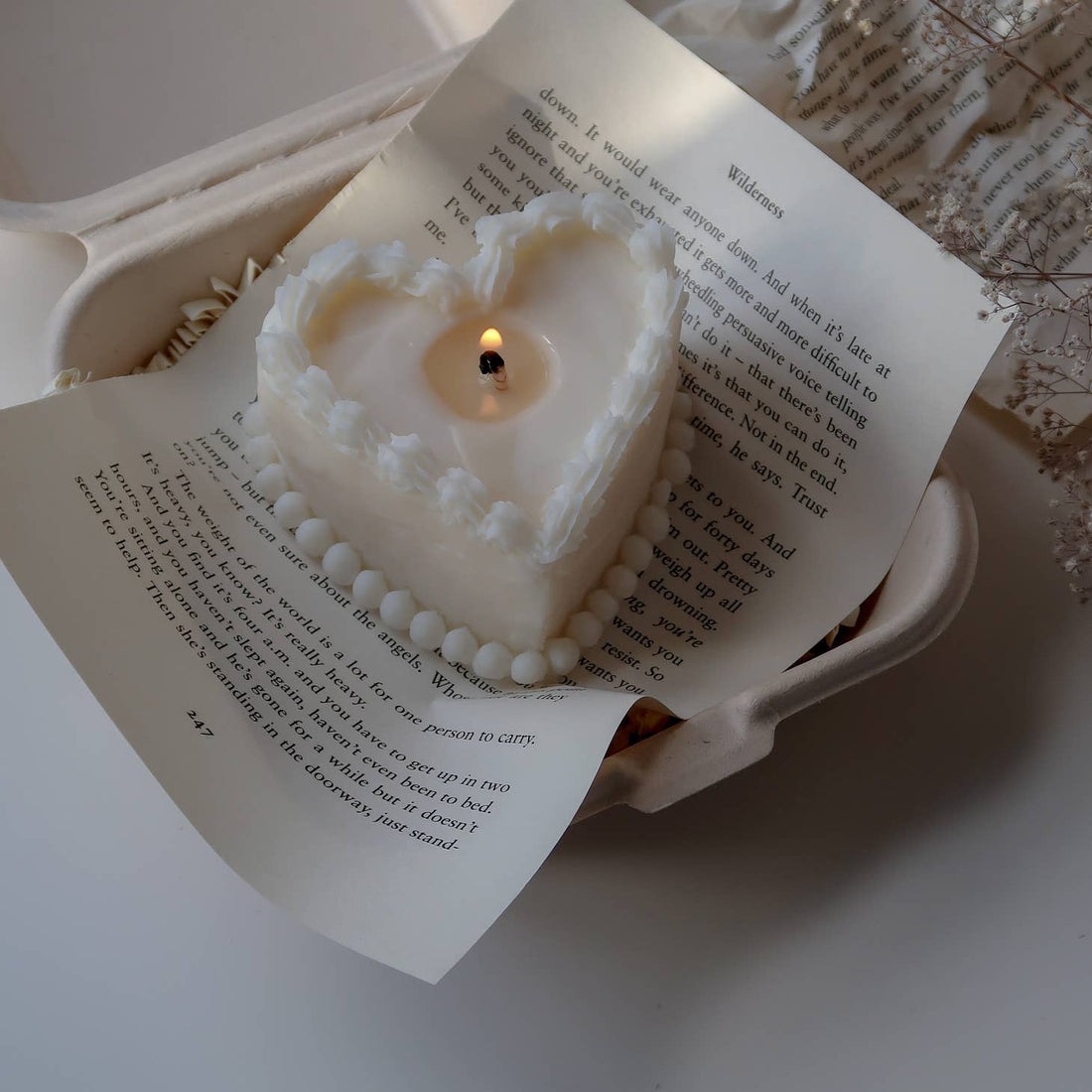 Heart Cake Soy Candle