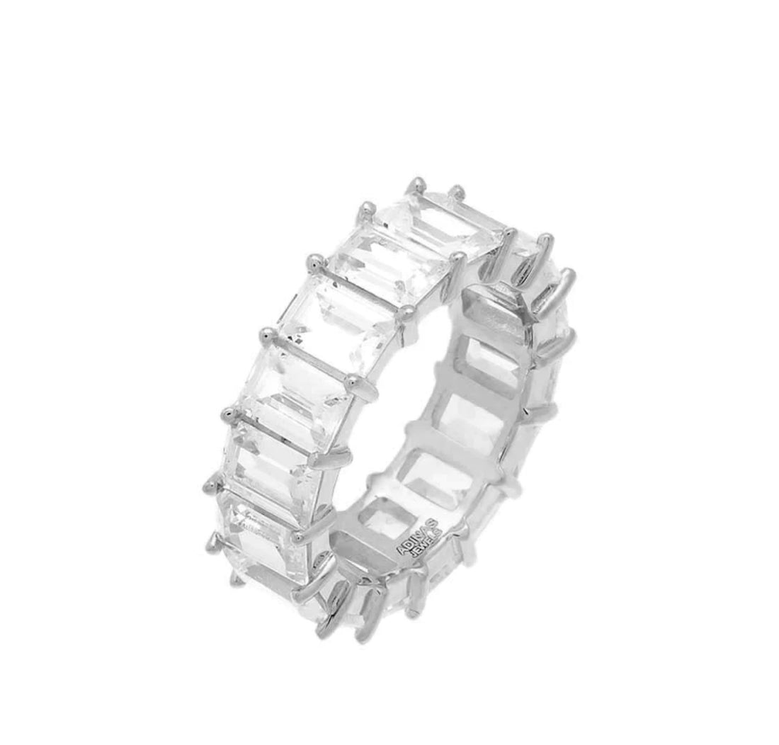 Thick Baguette Eternity Band