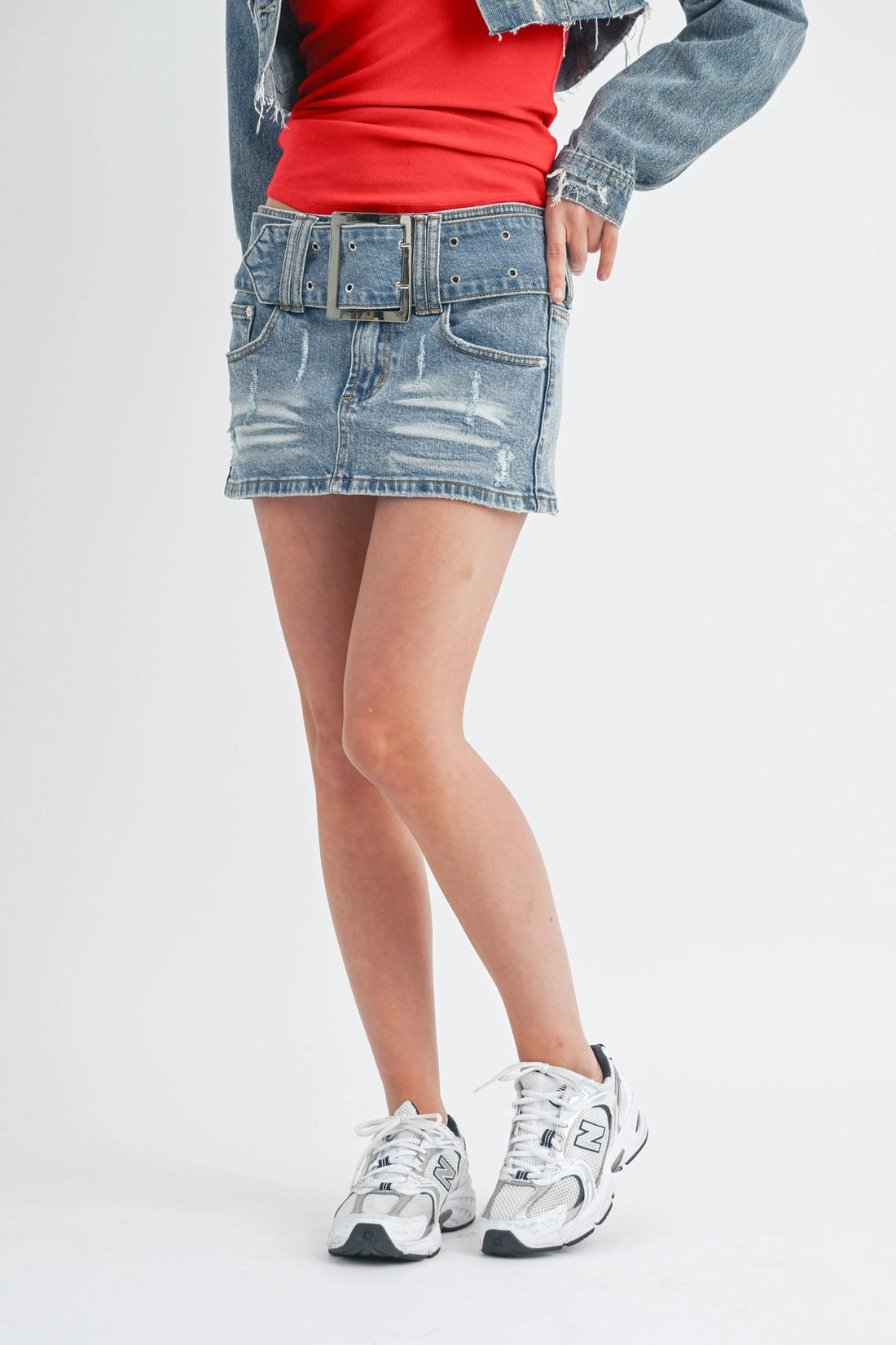 Denim Mini Skirt
