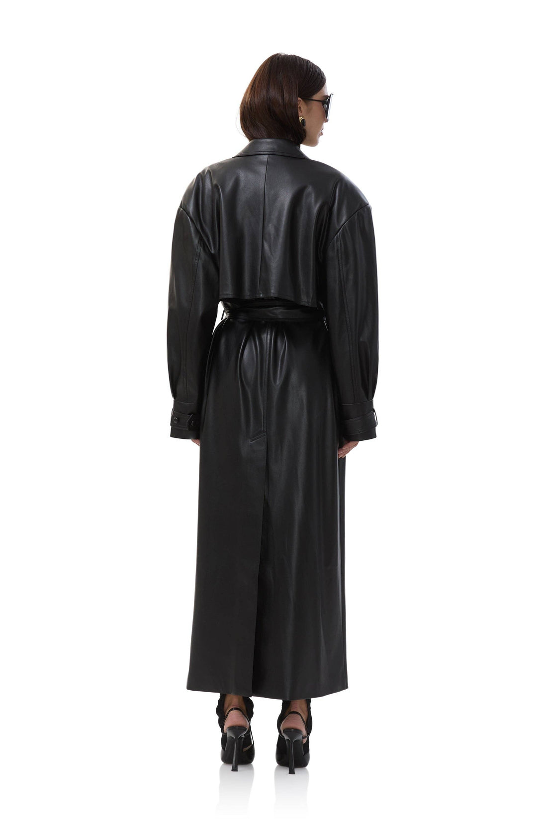 Saint Barrel Sleeve Trench Coat - Noir