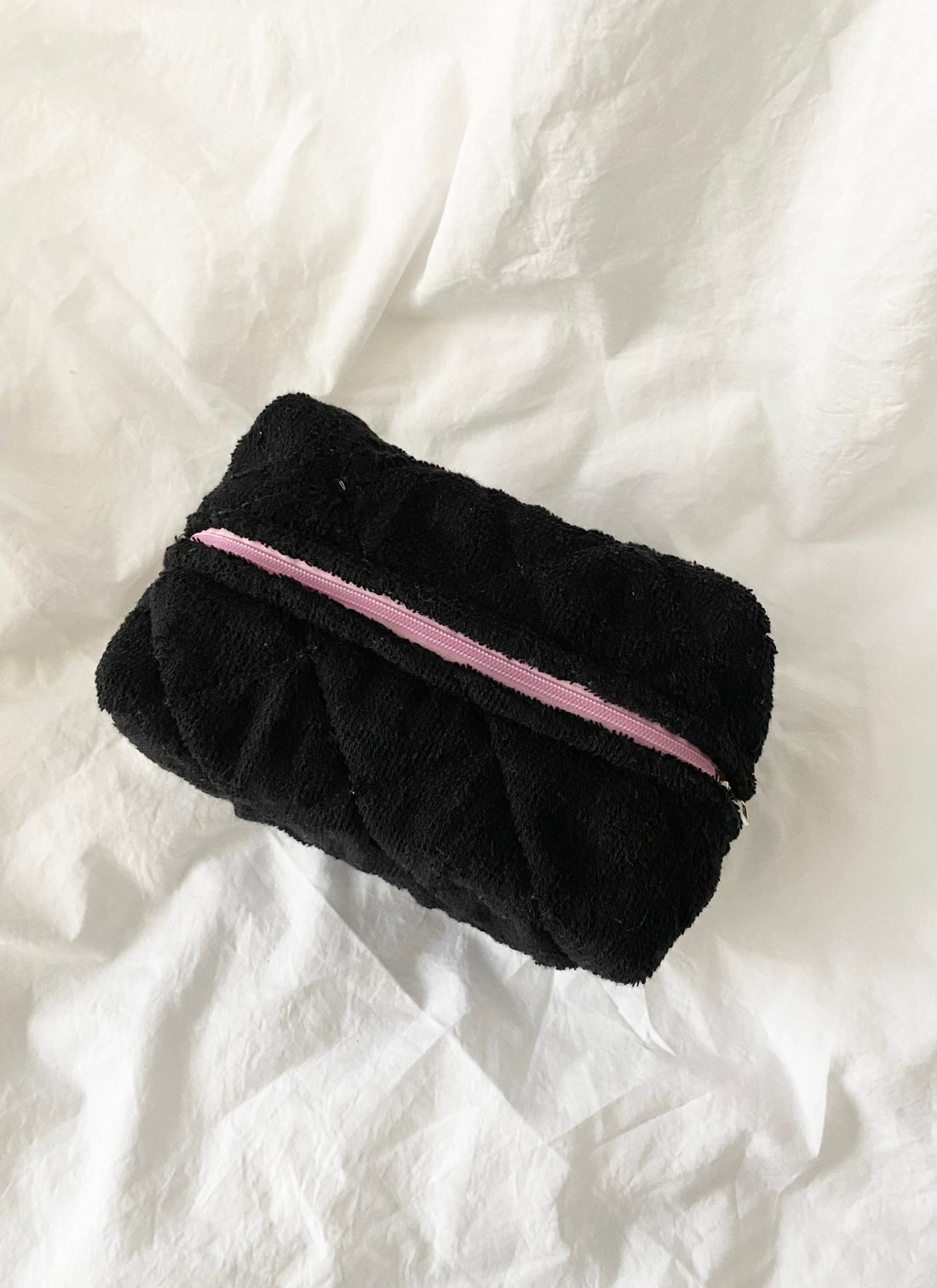 Large Size Make Up Bag - TERRY: BUTTER / ONE SIZE