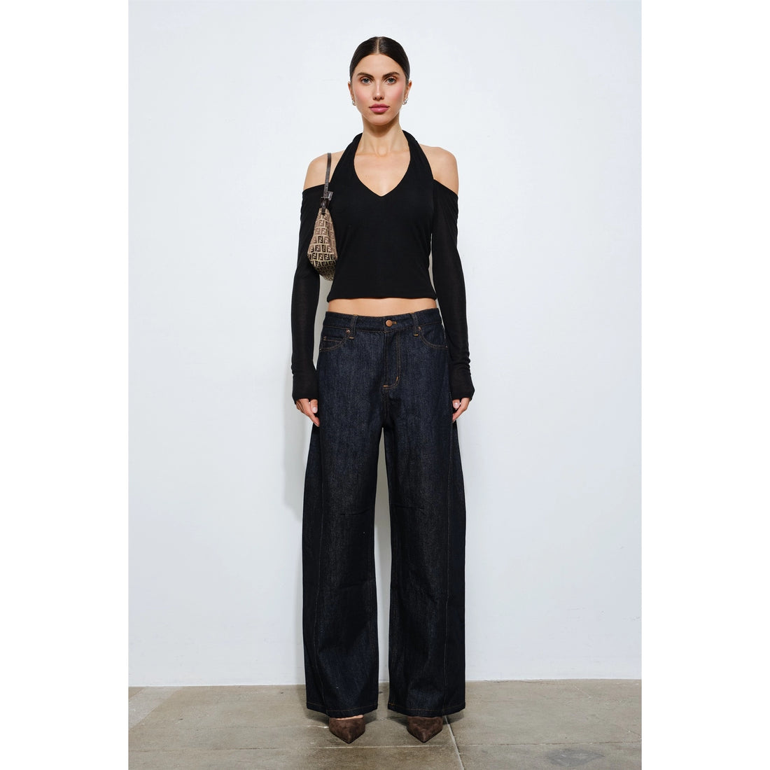 Sienna Long Sleeve Cold Shoulder Top