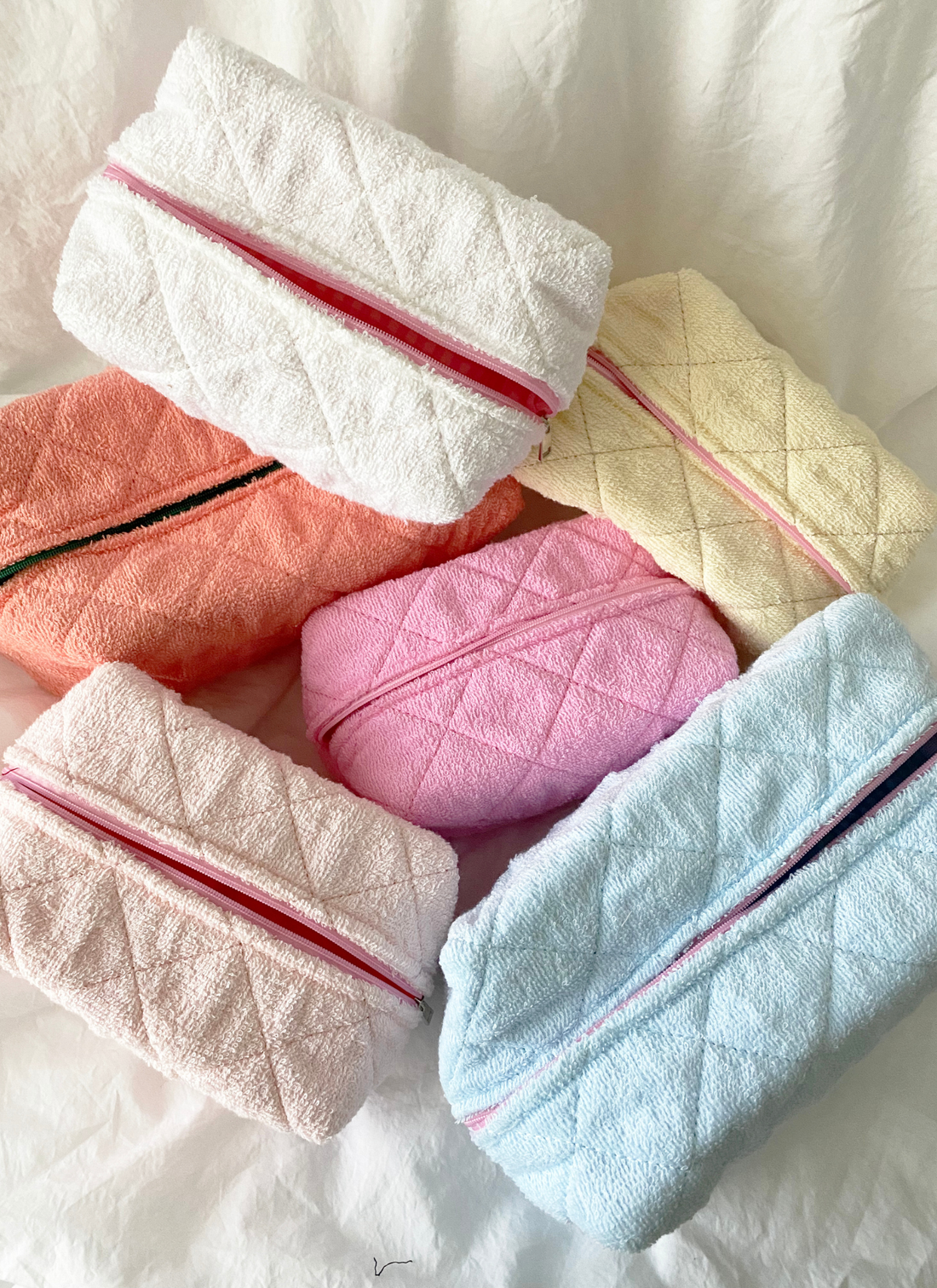 Large Size Make Up Bag - TERRY: BUTTER / ONE SIZE
