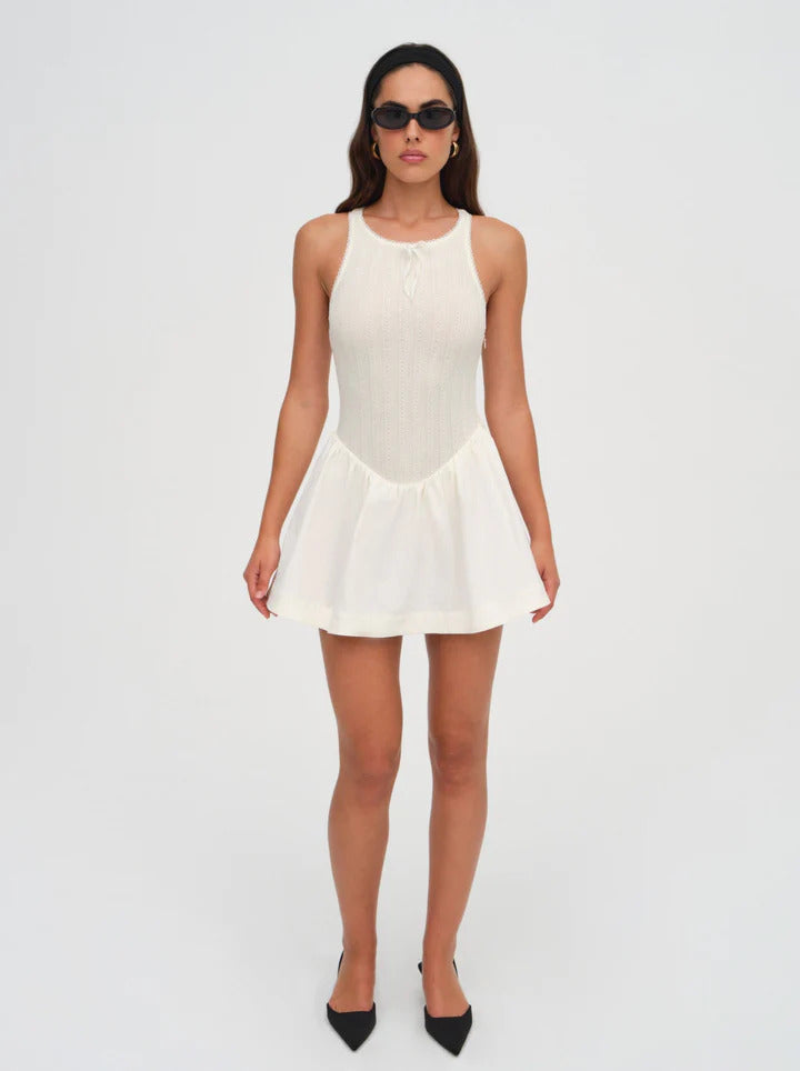 billie pointelle mini dress Billie Pointelle Mini Dress by For Love & Lemons