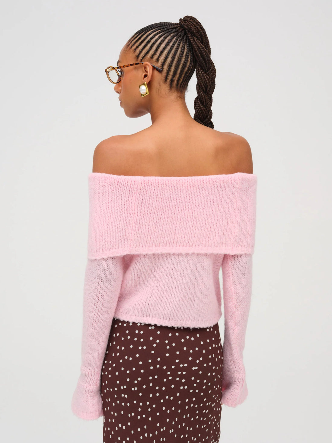 Aspen Knit Top- Baby Pink