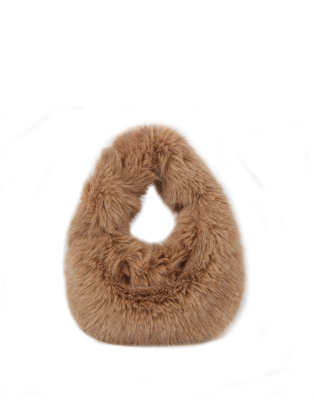 Faux Fur Hobo Shoulder Bag