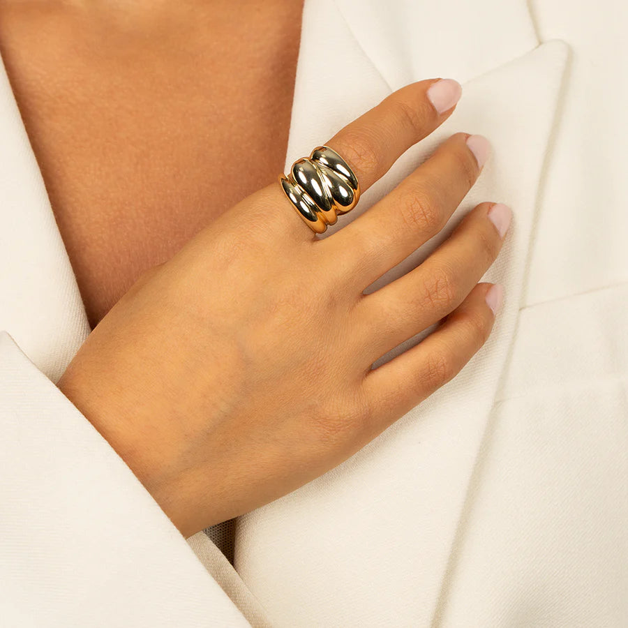 Solid Multi Wrap Chunky Ring