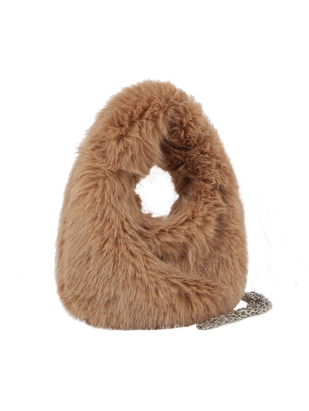 Faux Fur Hobo Shoulder Bag