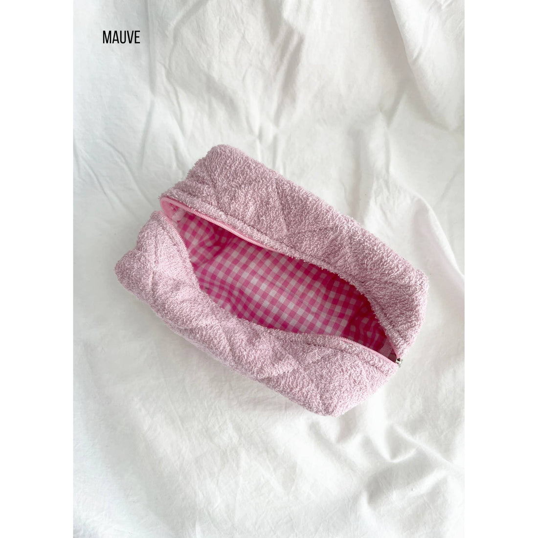 Large Size Make Up Bag - TERRY: BUTTER / ONE SIZE