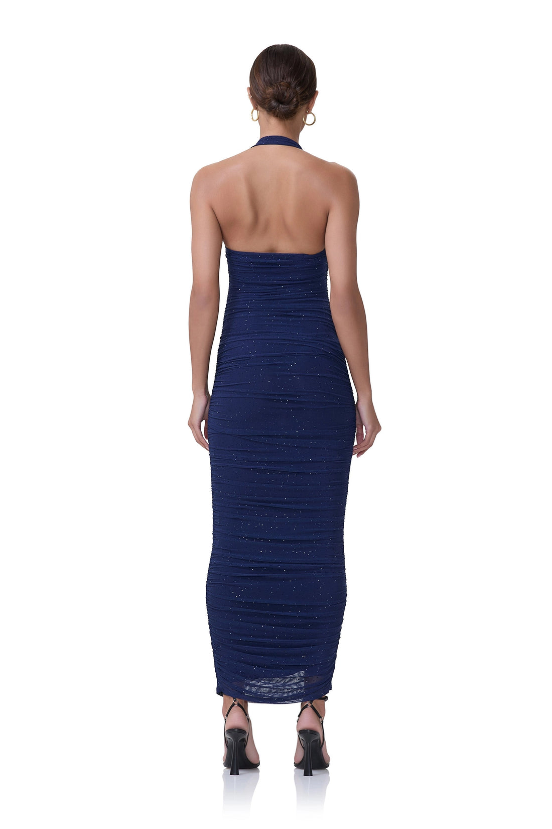 Indina Rhinestone Dress - Bright Navy