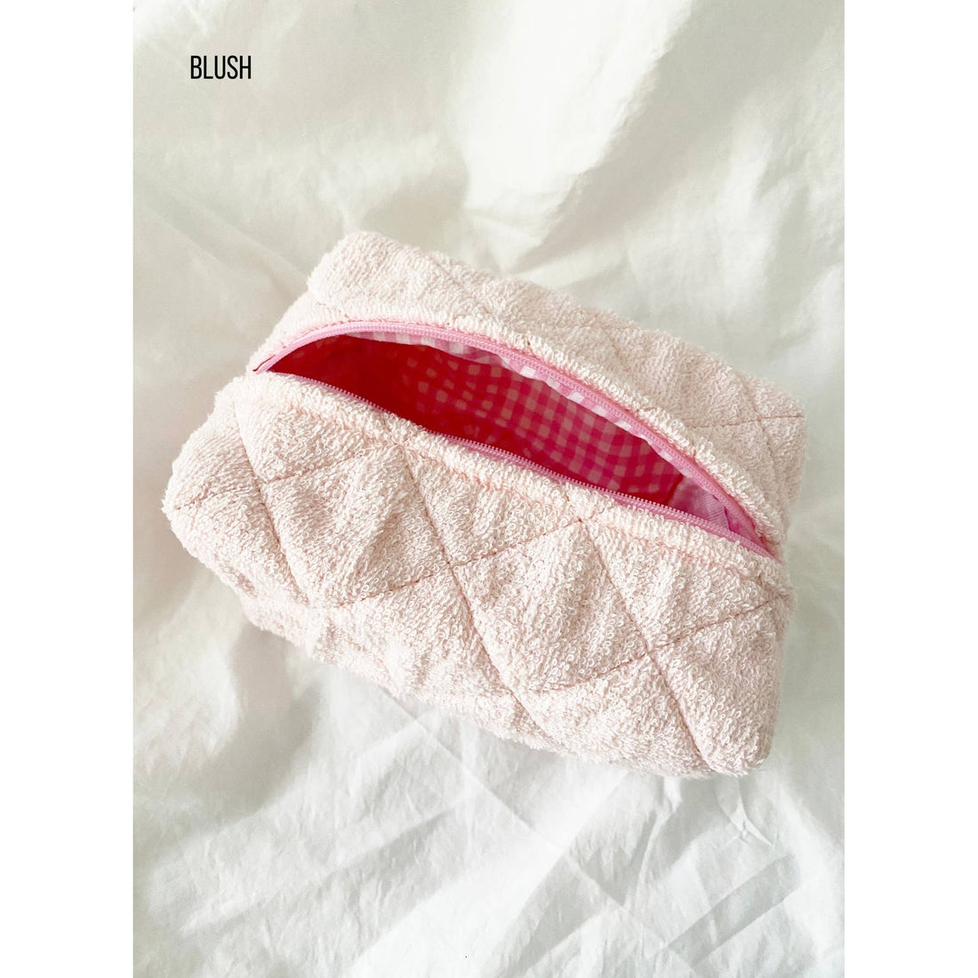 Large Size Make Up Bag - TERRY: BUTTER / ONE SIZE