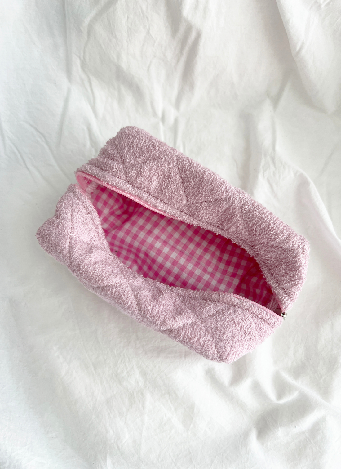 Large Size Make Up Bag - TERRY: BUTTER / ONE SIZE