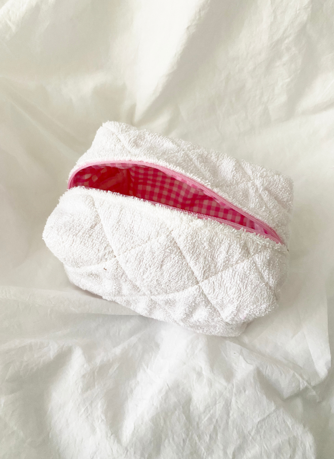 Large Size Make Up Bag - TERRY: BUTTER / ONE SIZE