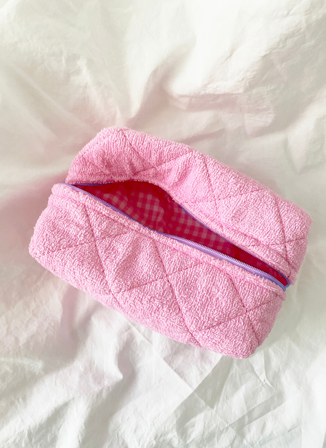Large Size Make Up Bag - TERRY: BUTTER / ONE SIZE